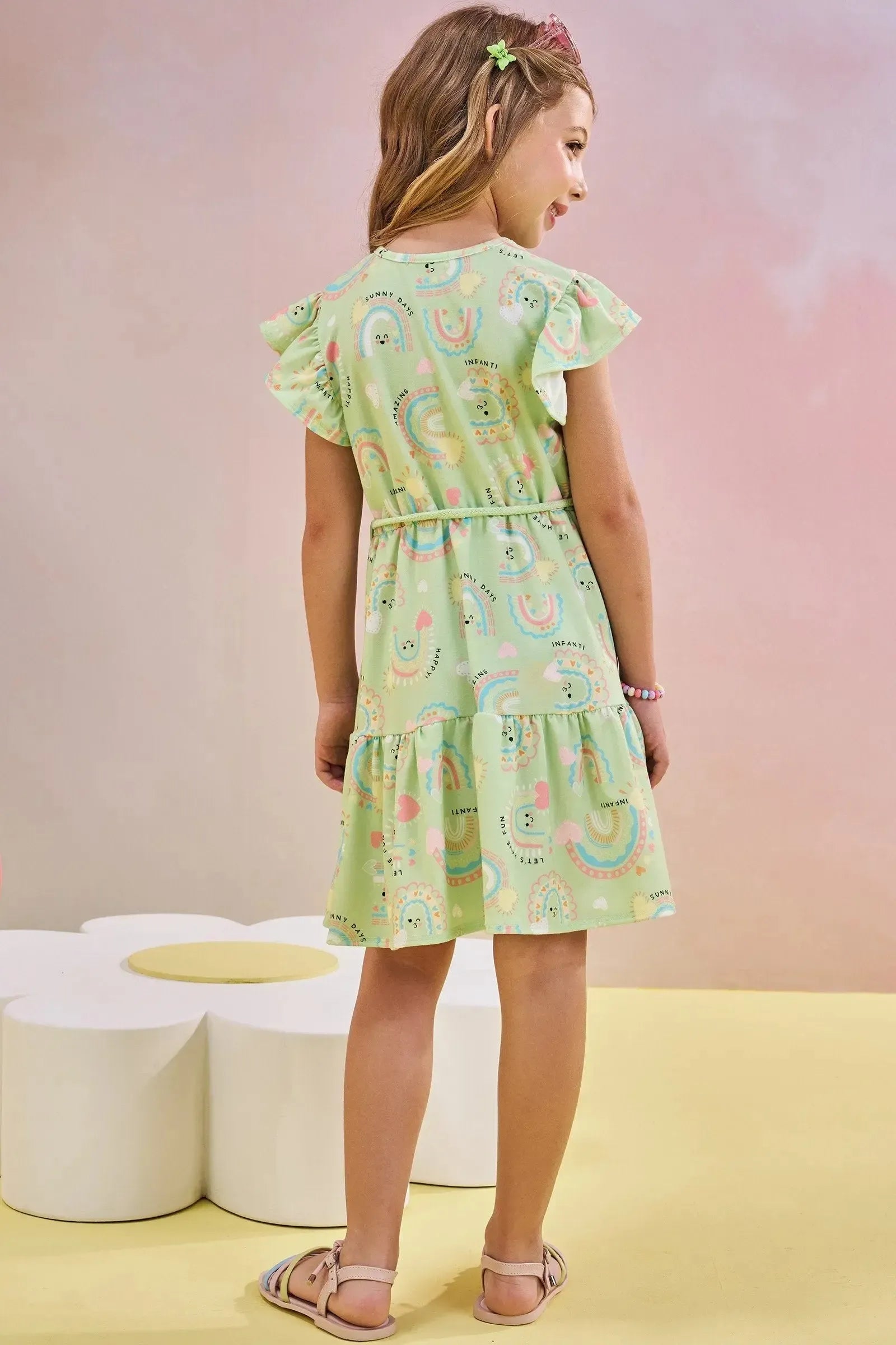 Vestido em Malha Power 83129 Infanti Infantil Menina