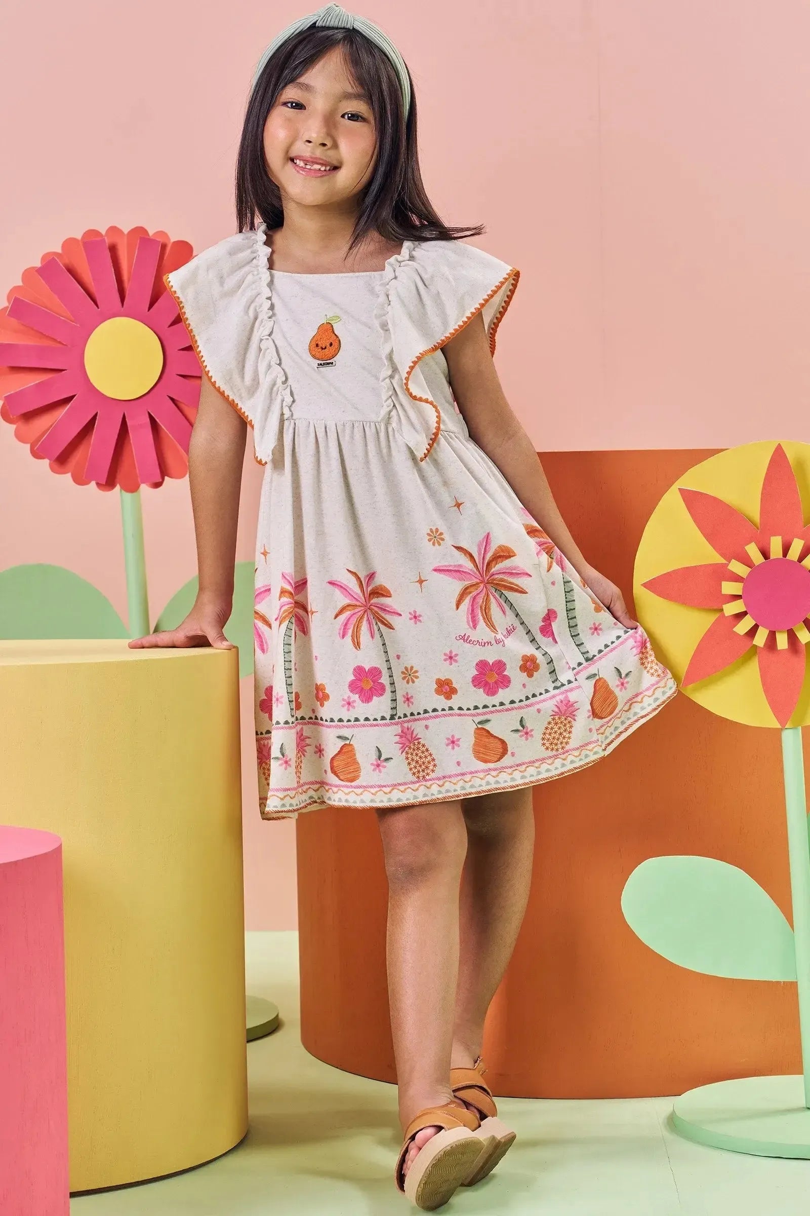 Vestido em Malha Power 84756 Kukiê Infantil Menina