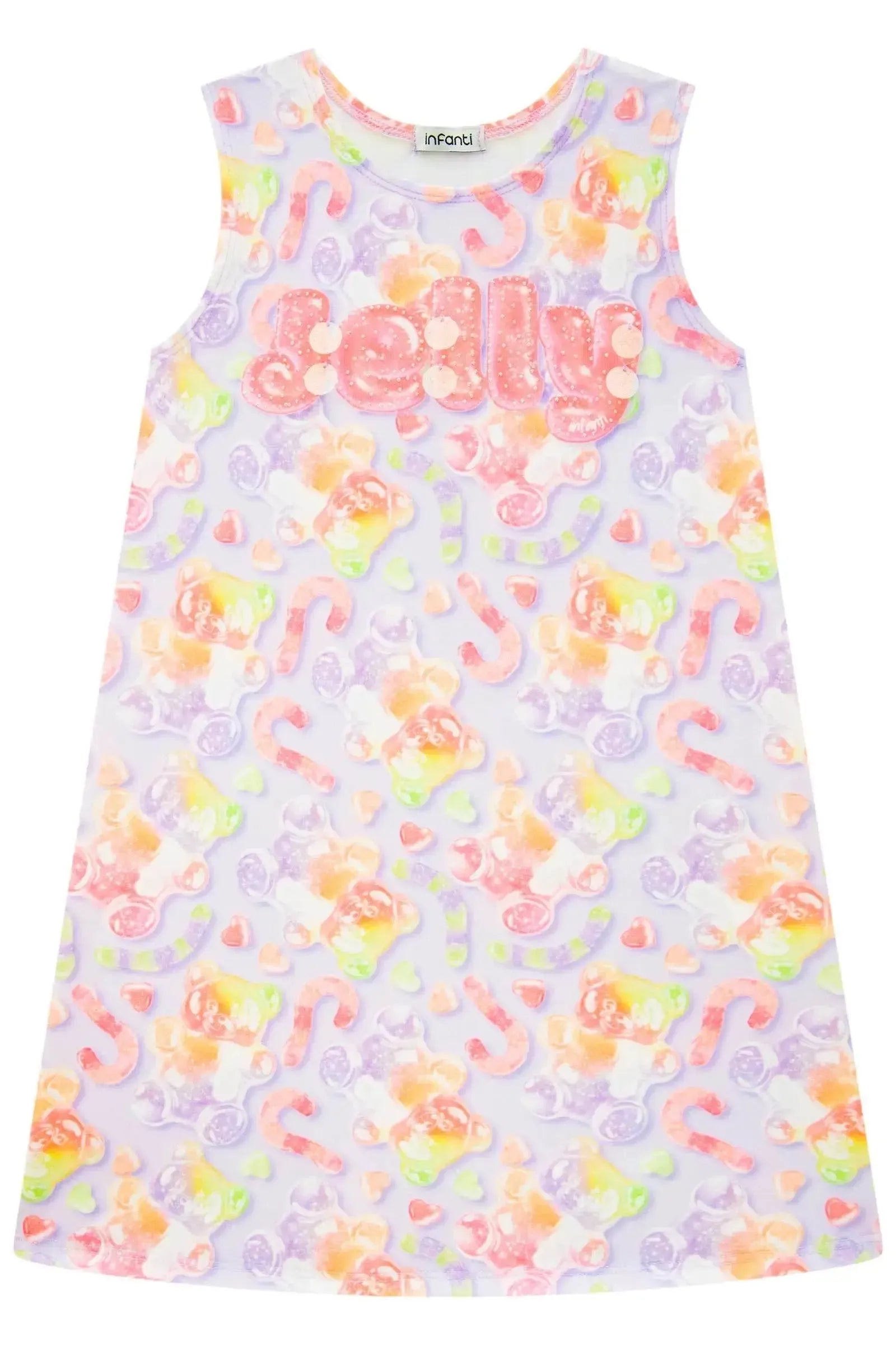 Vestido em Malha Power 86597 Infanti Infantil Menina