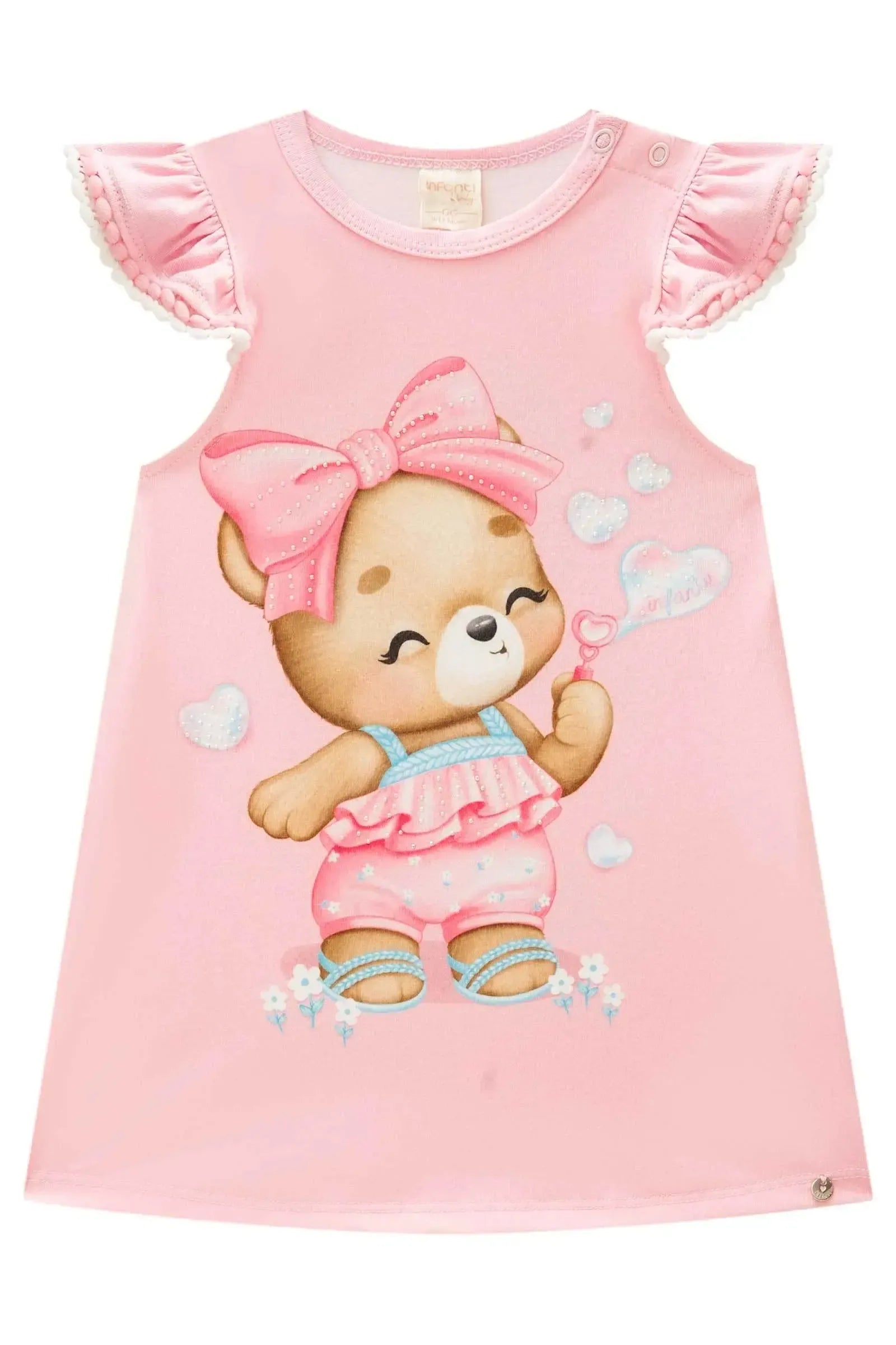 Vestido em Malha Power 86871 Infanti Bebê Menina