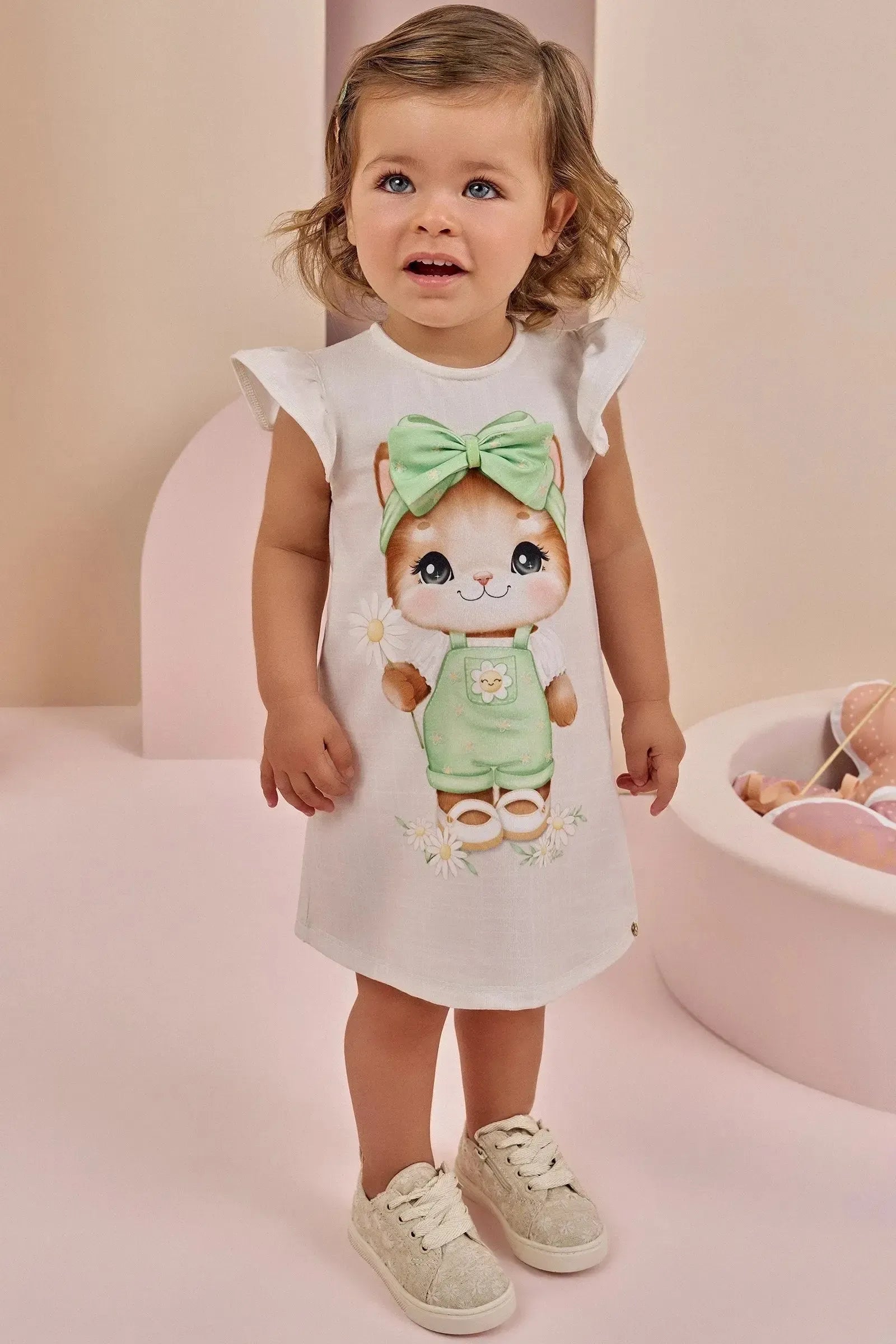 Vestido em Malha Power 87078 Infanti Bebê Menina