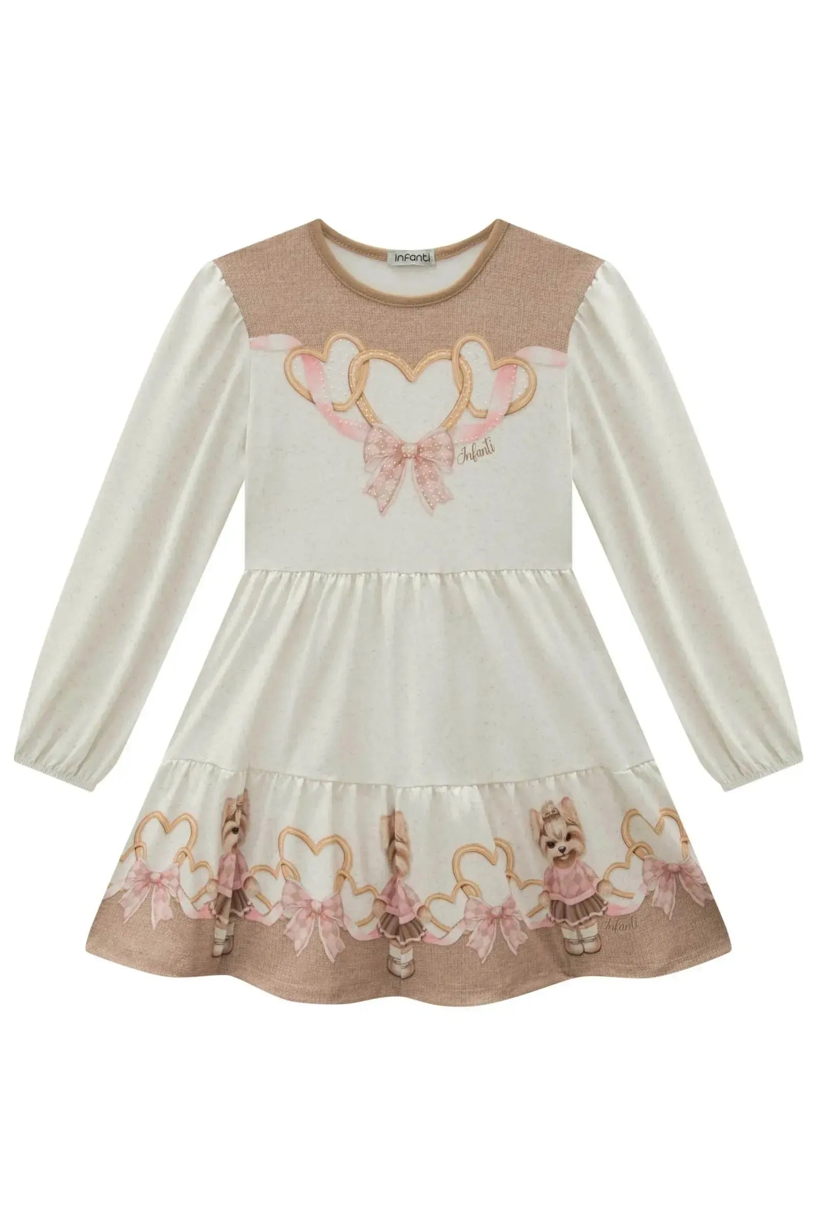 Vestido em Malha Power 89738 Infanti Infantil Menina