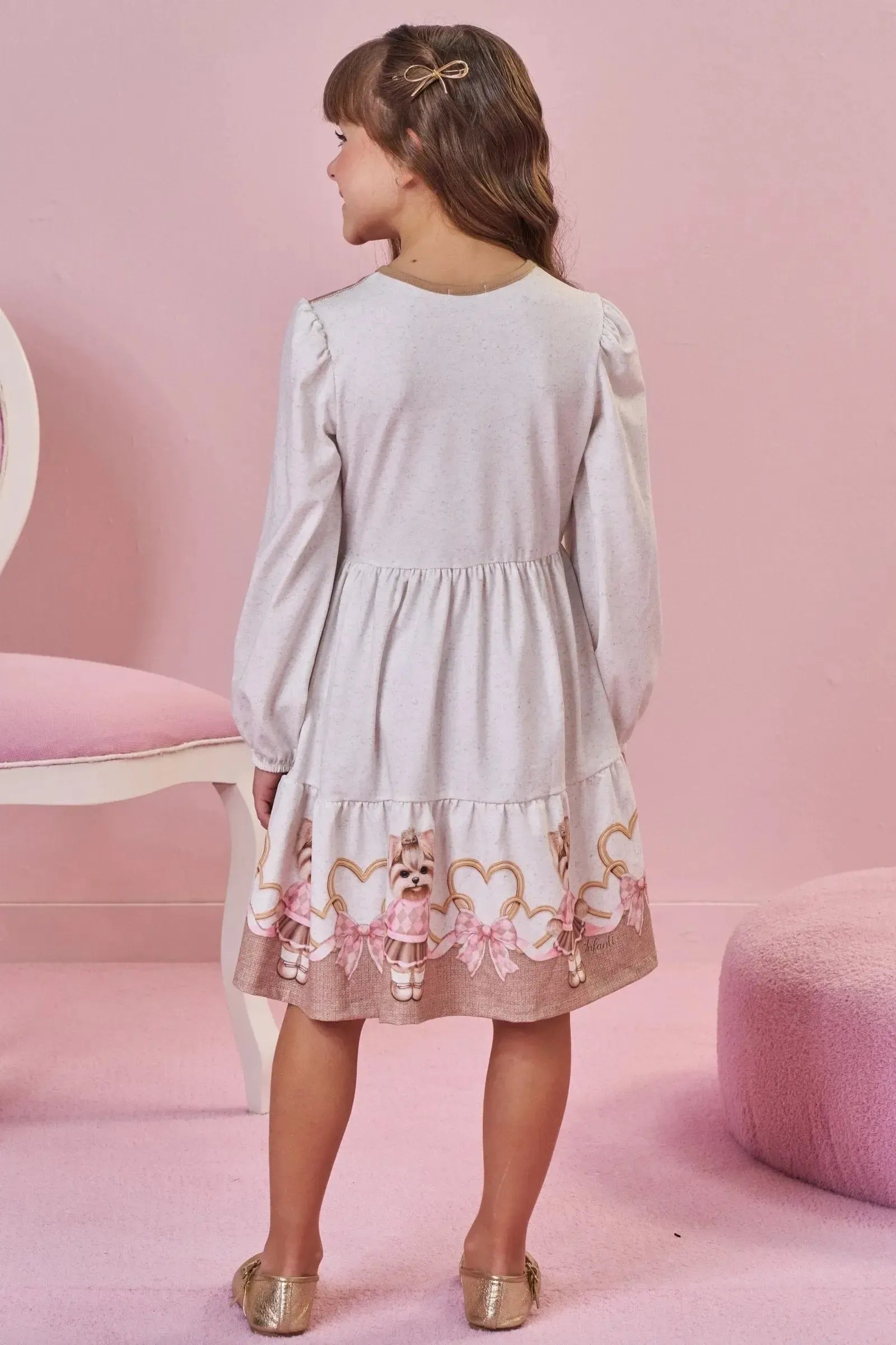 Vestido em Malha Power 89738 Infanti Infantil Menina