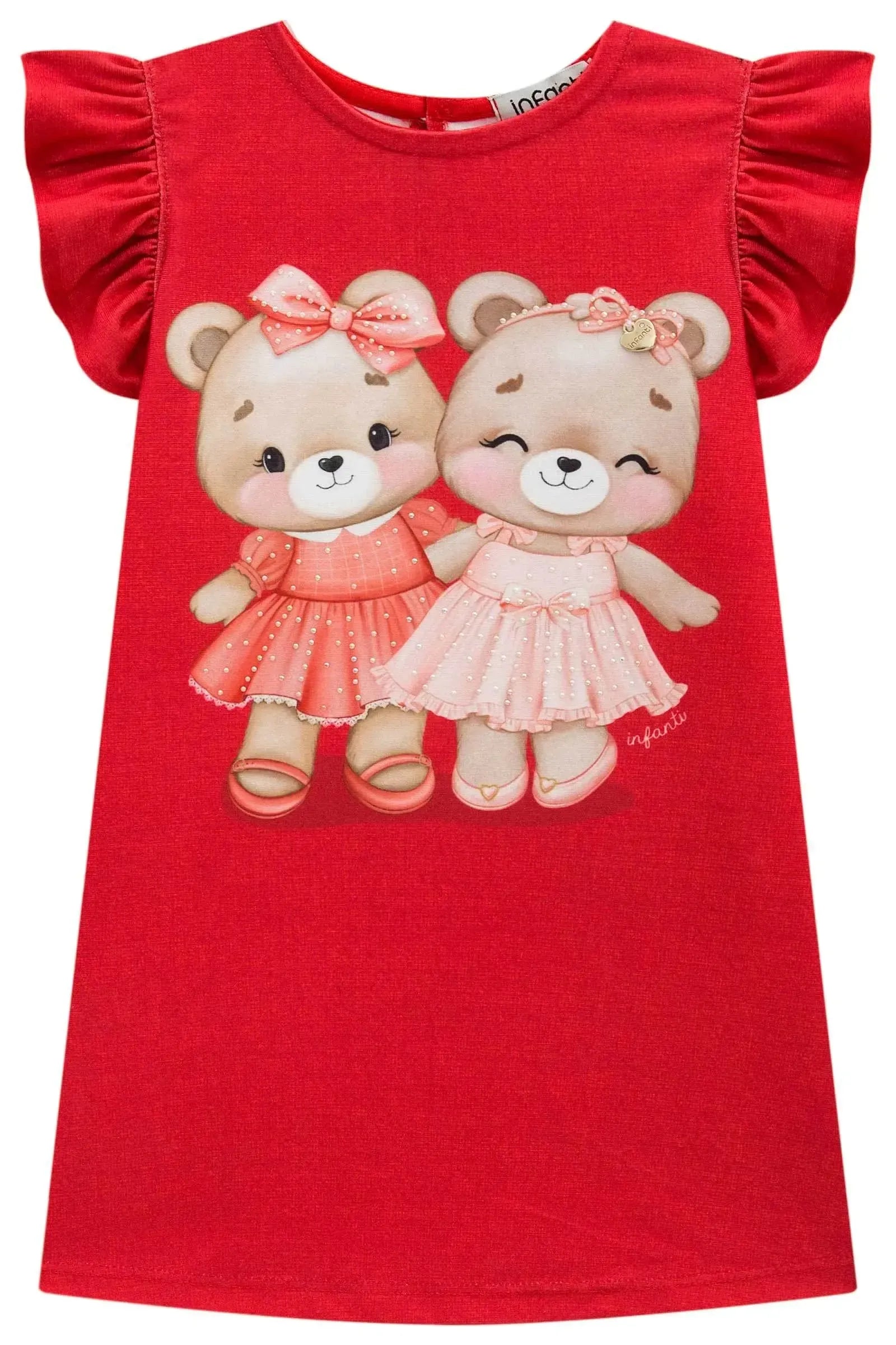 Vestido em Malha Power 94513 Infanti Bebê Menina