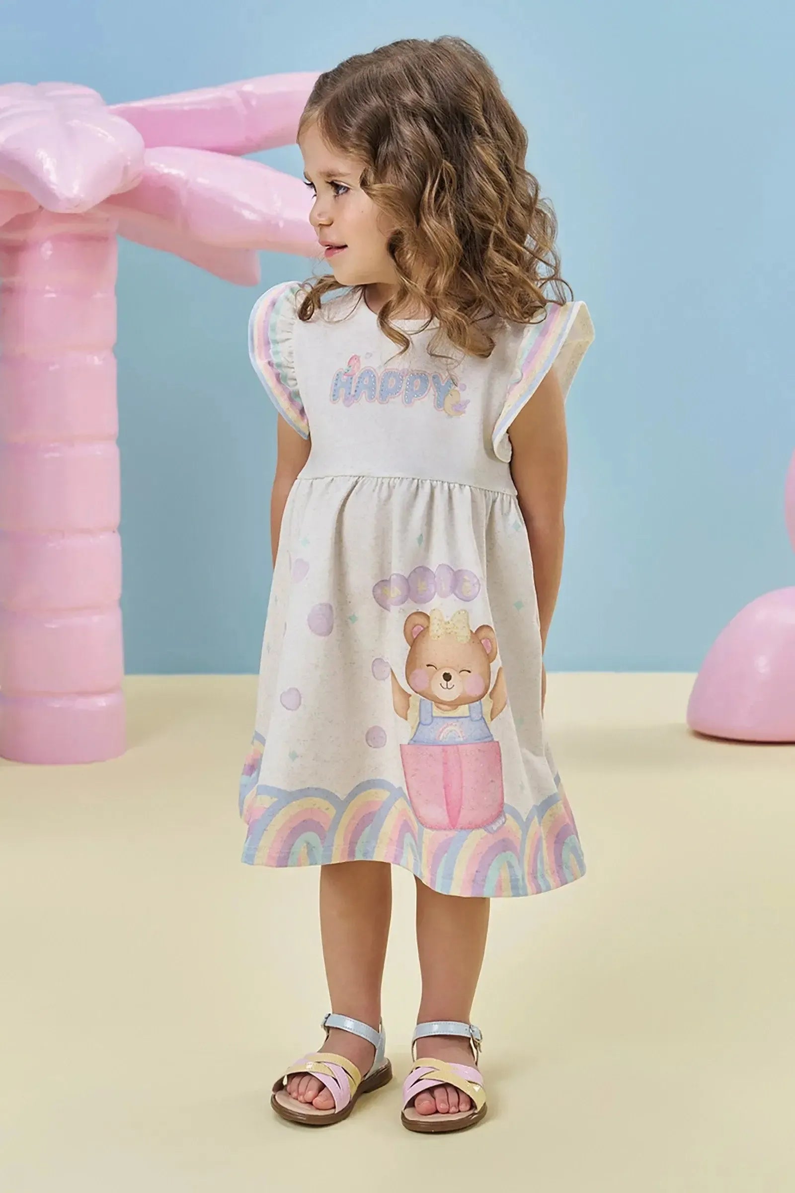 Vestido em Malha Power 94951 Kukiê Bebê Menina