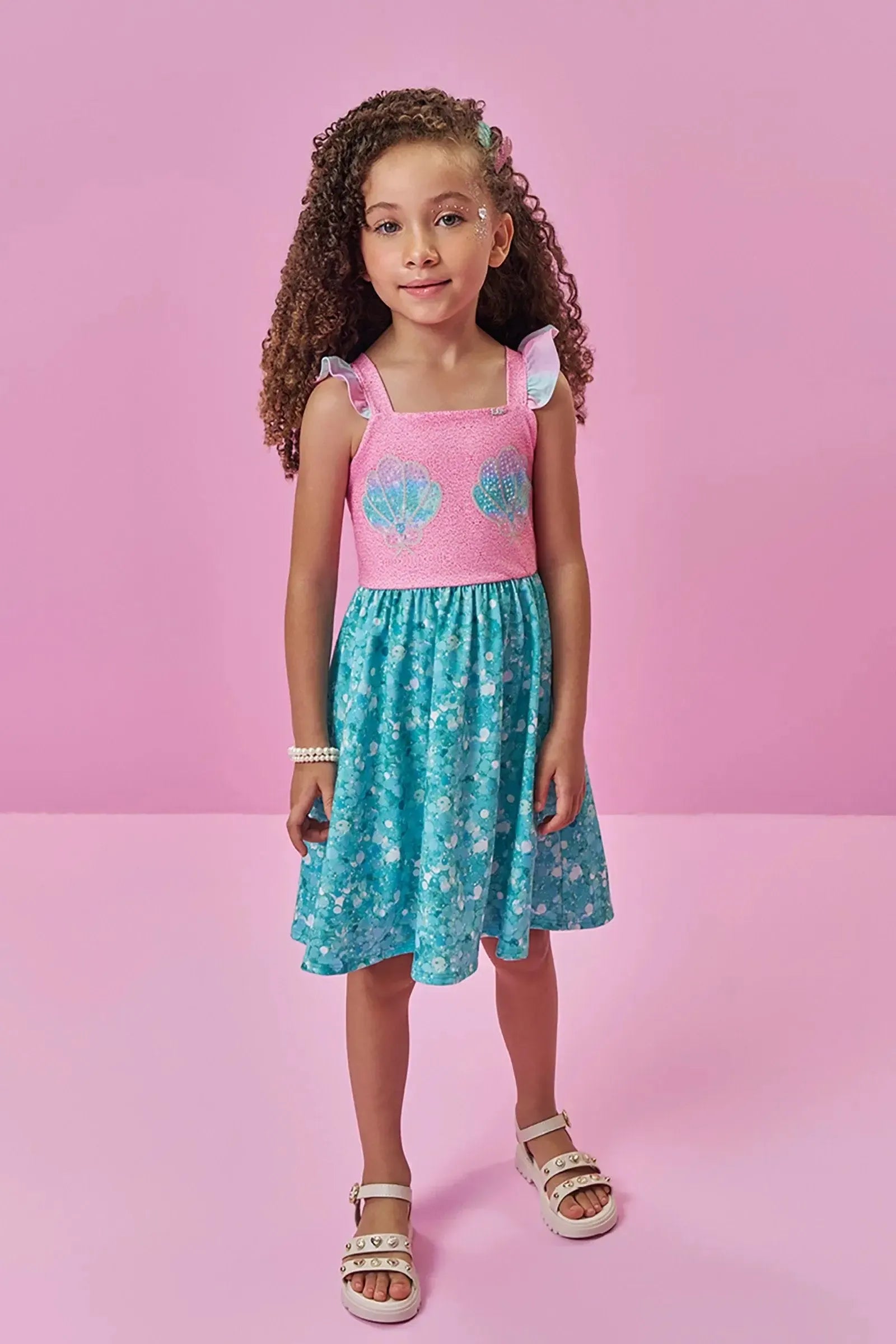 Vestido em Malha Power 96802 Kukiê Infantil Menina