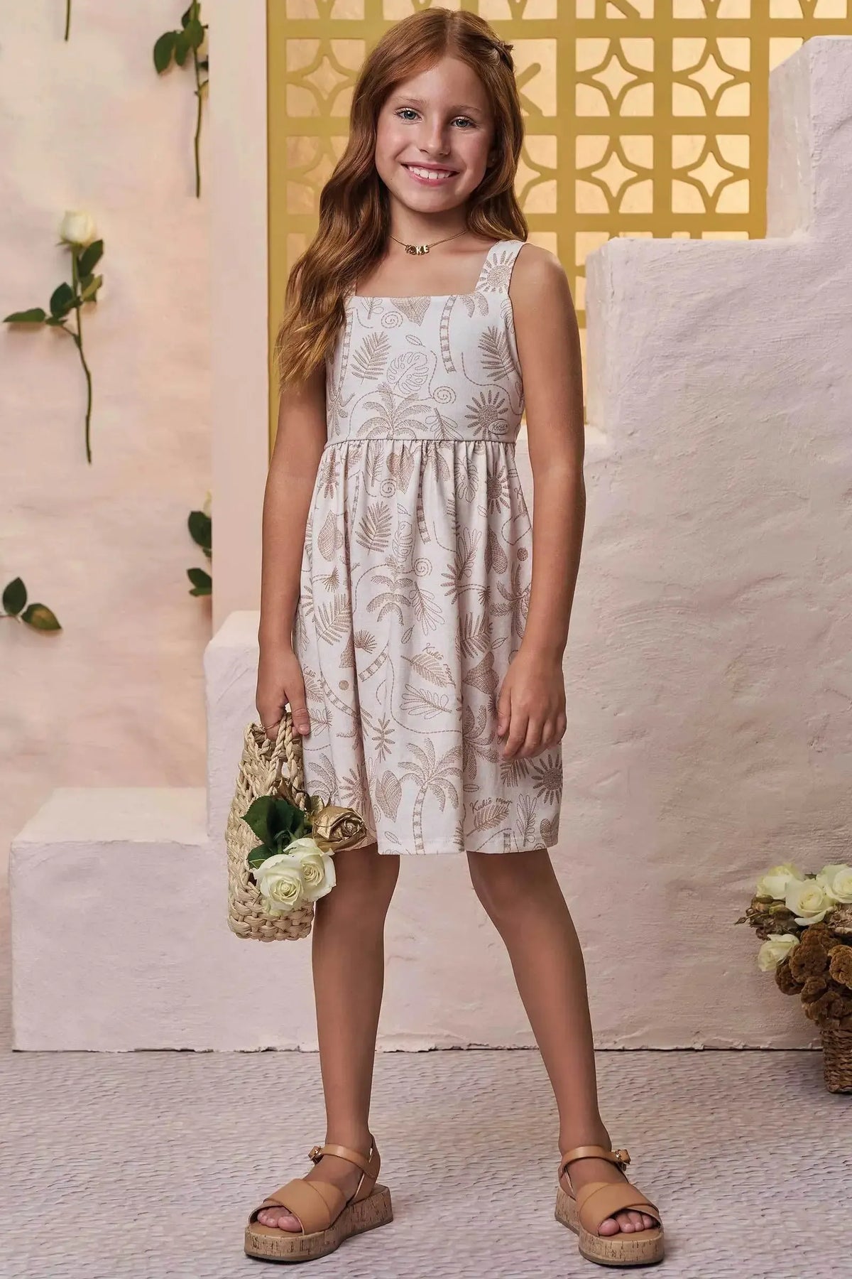 Vestido em Malha Power 99605 Kukiê Infantil Menina