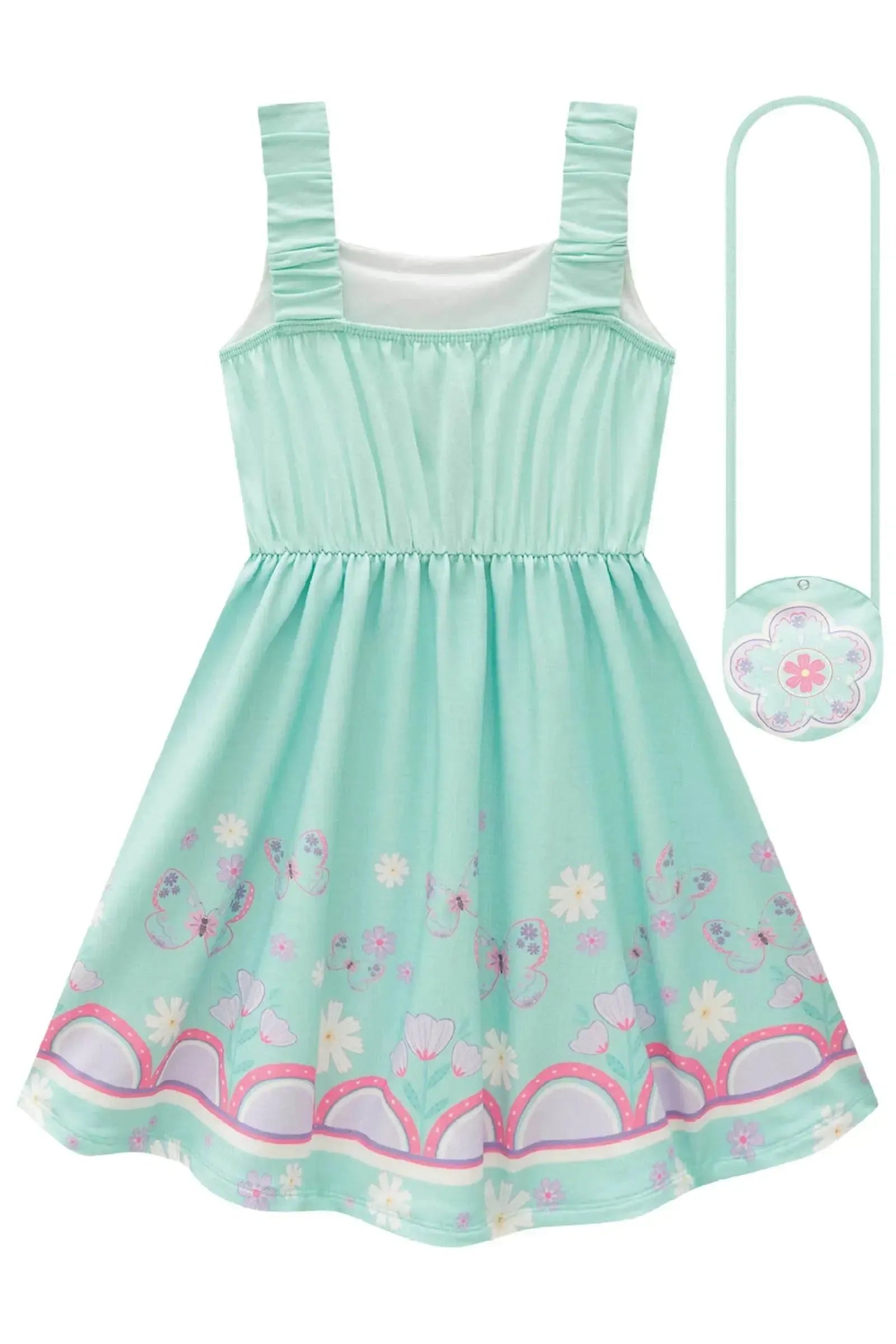 Vestido em Malha Power. Acompanha Bolsa 82989 Infanti Infantil Menina