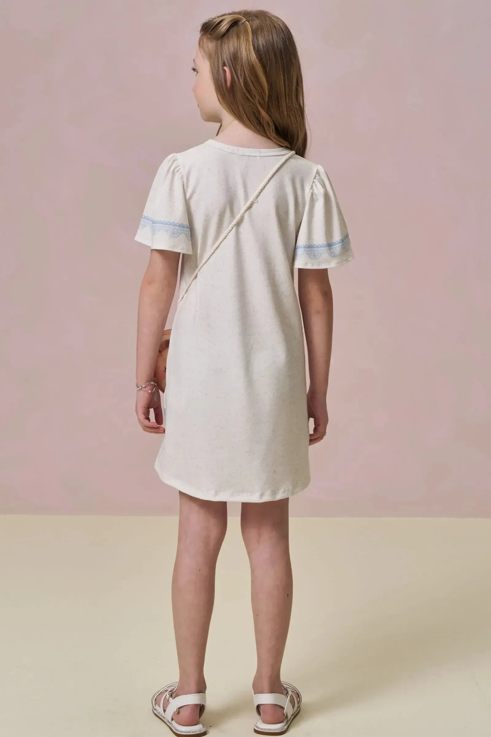 Vestido em Malha Power. Acompanha Bolsa 96674 Infanti Infantil Menina