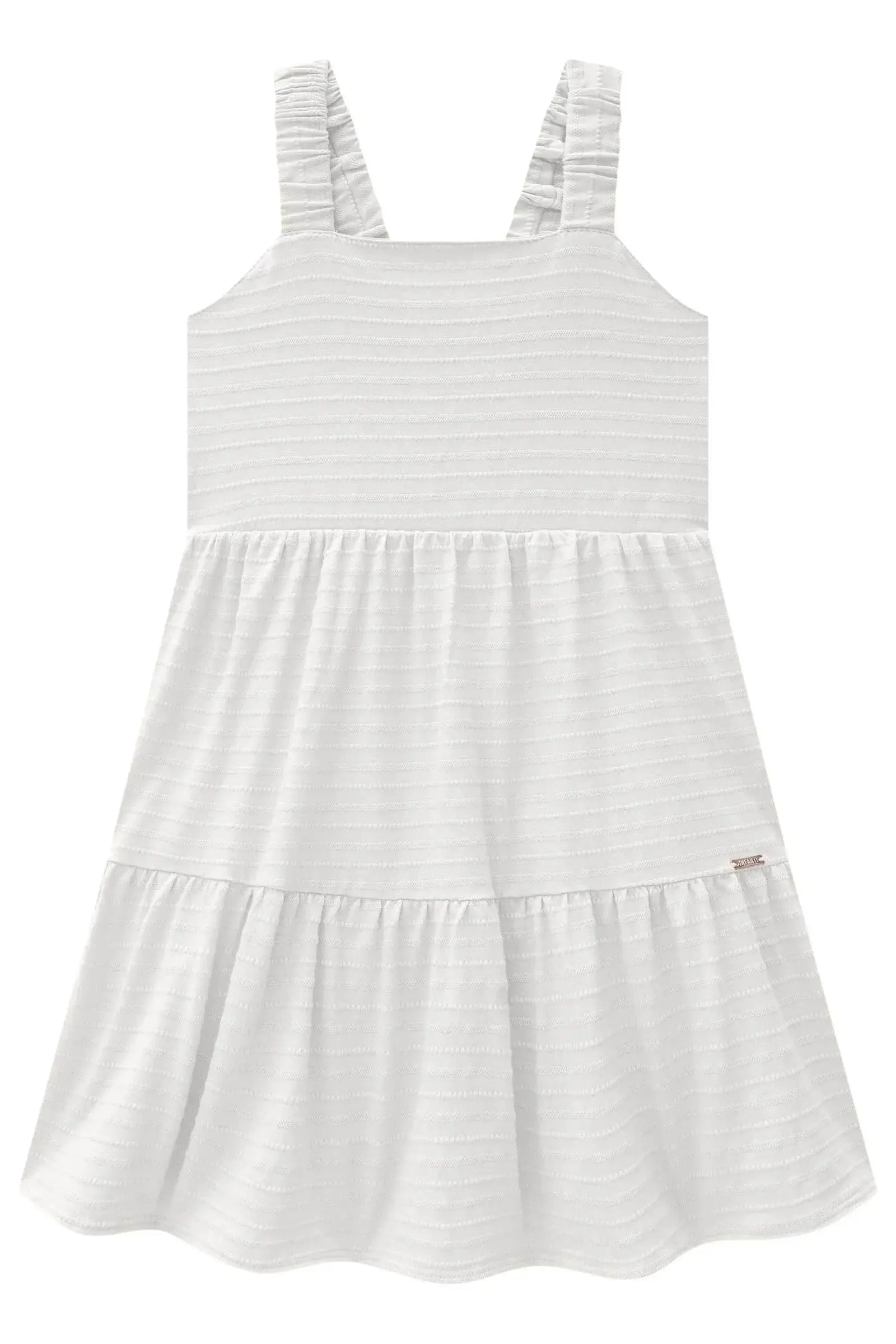 Vestido em Malha Textura 84881 Infanti Infantil Menina