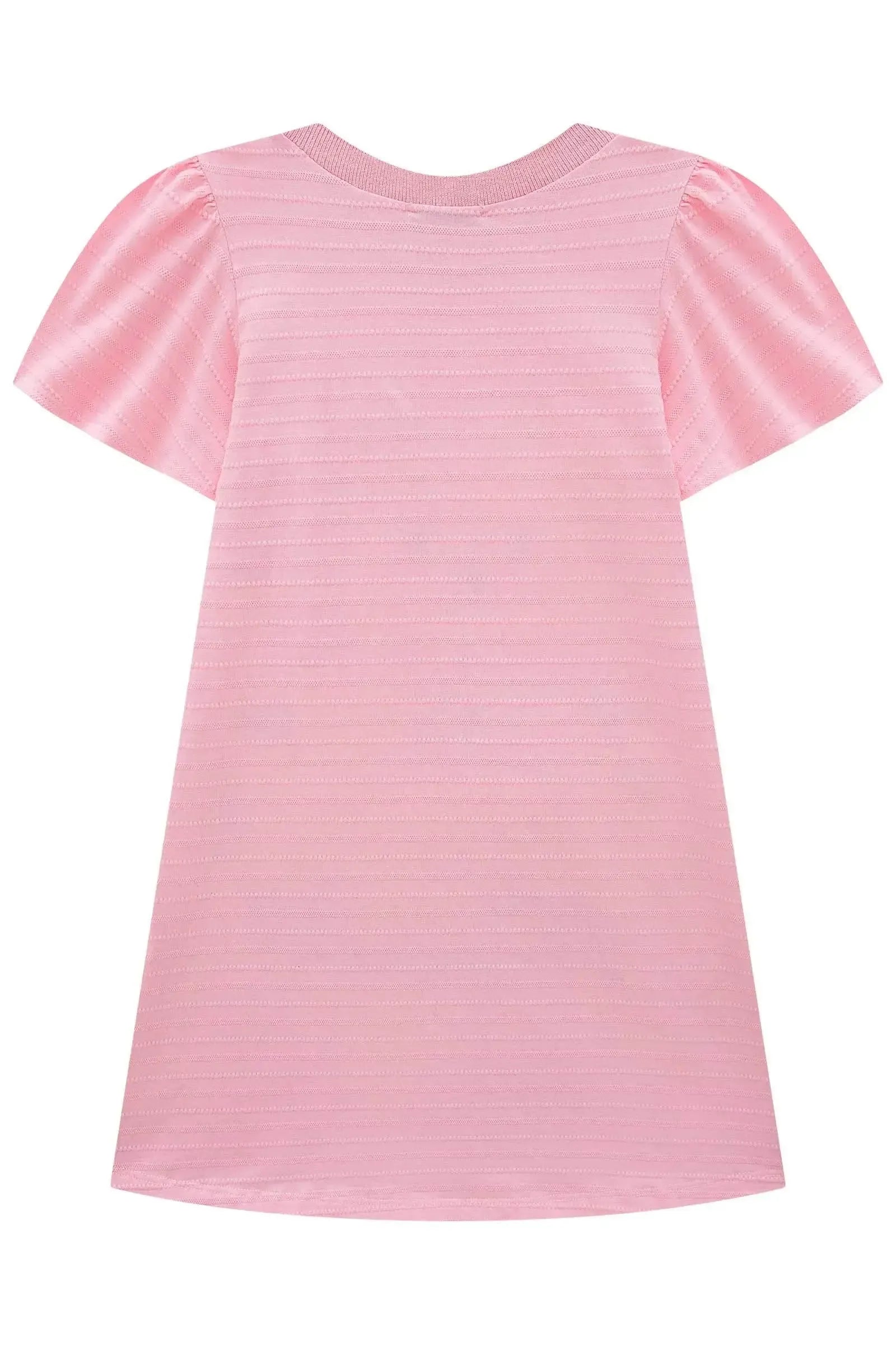 Vestido em Malha Textura 88790 Infanti Infantil Menina
