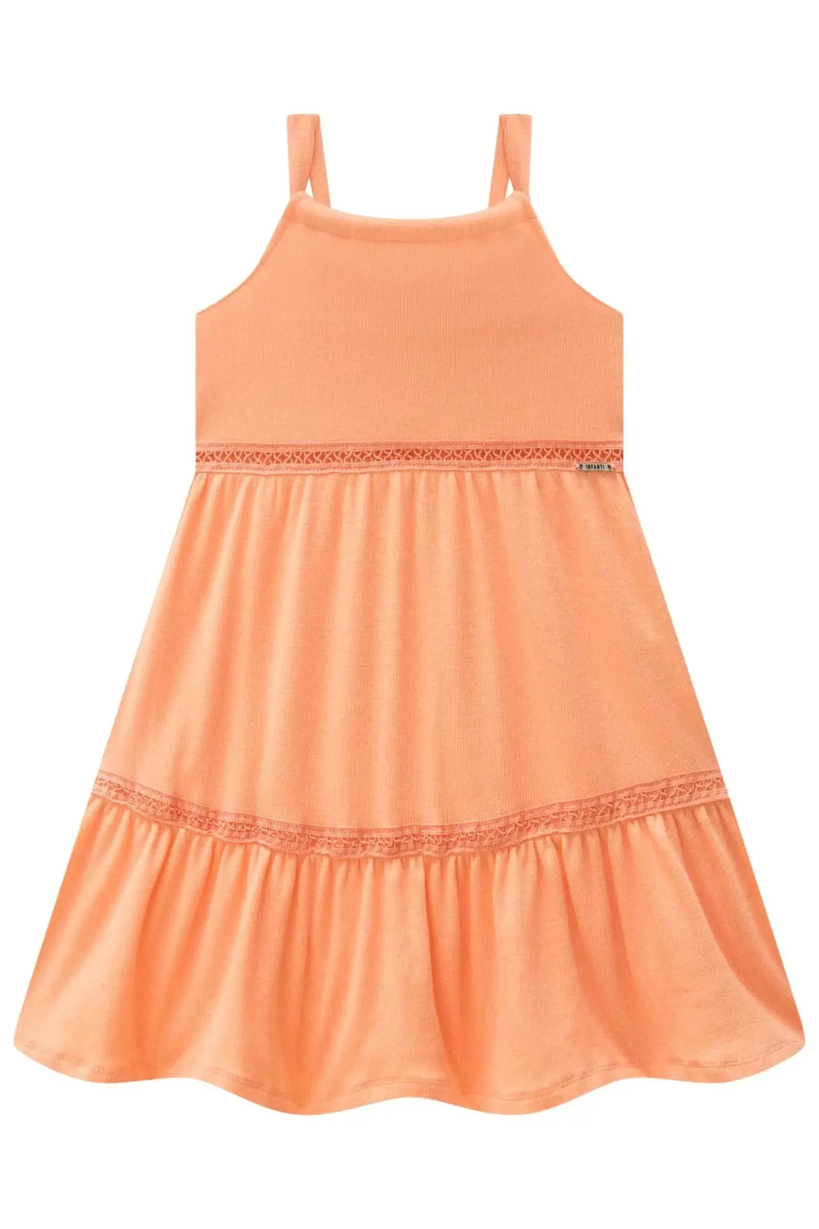 Vestido em Malha Texturizada 88132 Infanti Infantil Menina