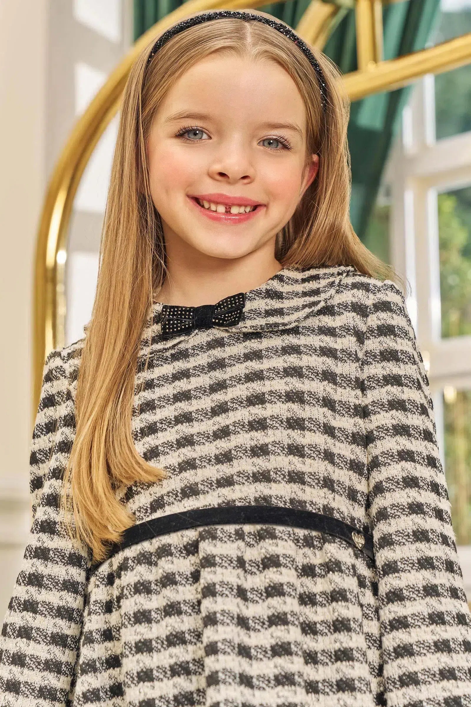 Vestido em Malha Tweed 79865 Kukiê Infantil Menina