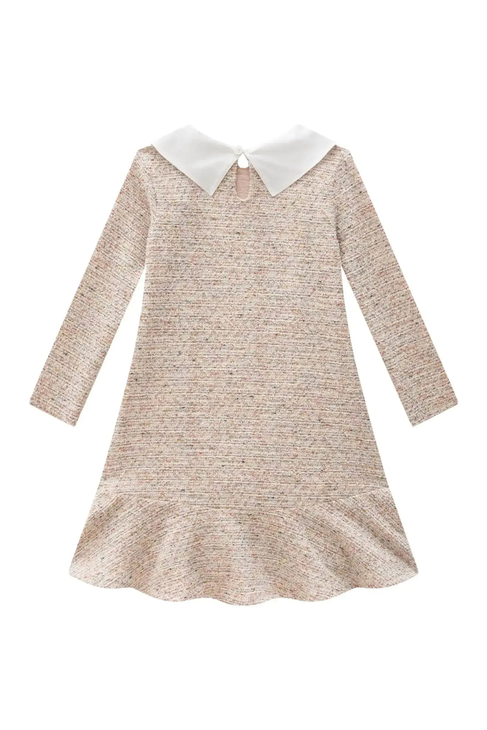 Vestido em Malha Tweed 90338 Infanti Infantil Menina
