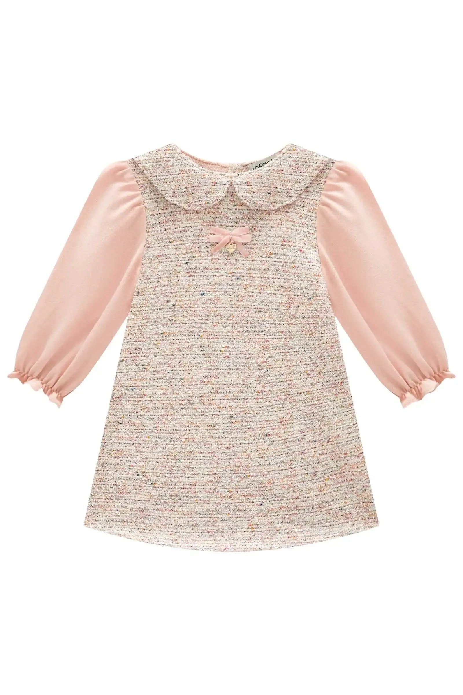 Vestido em Malha Tweed 93162 Infanti Bebê Menina