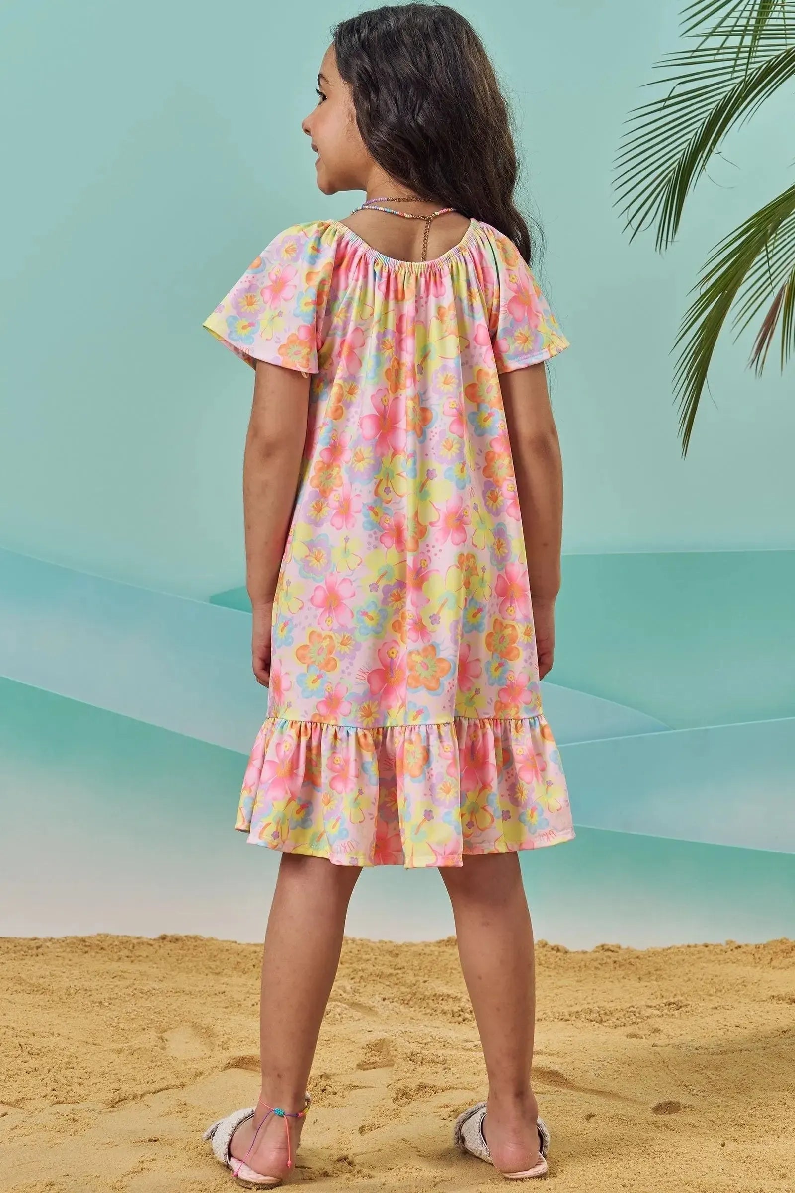 Vestido em Malha UV 83987 Kukiê Infantil Menina