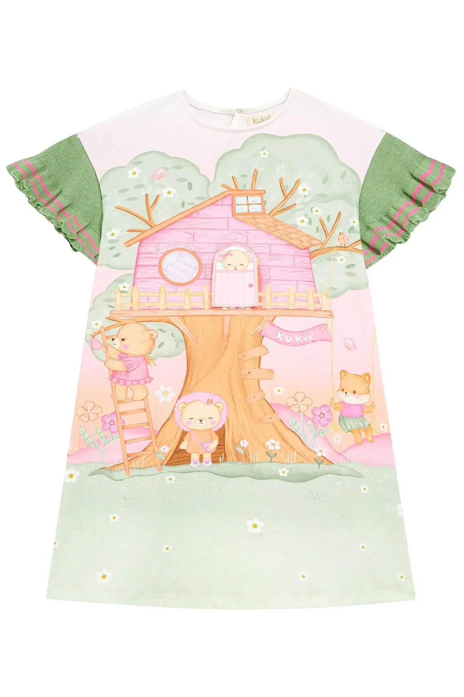 Vestido em Malhar Power 96065 Kukiê Infantil Menina