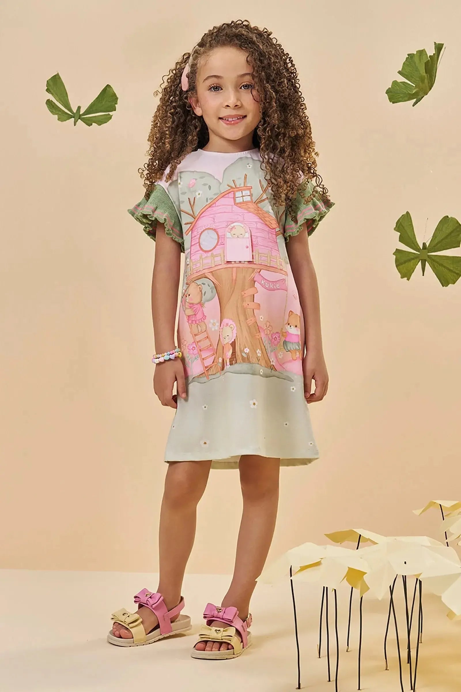 Vestido em Malhar Power 96065 Kukiê Infantil Menina
