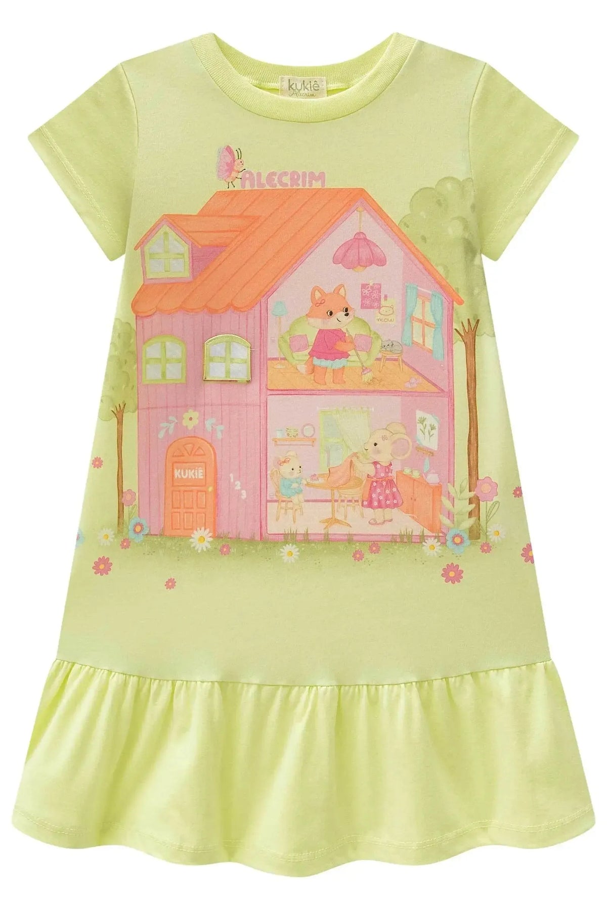 Vestido em Meia Malha 98530 Kukiê Infantil Menina