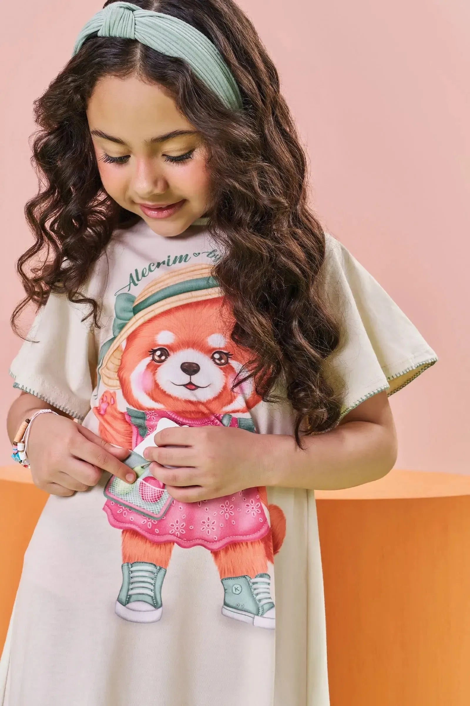 Vestido em Meia Malha 84175 Kukiê Infantil Menina