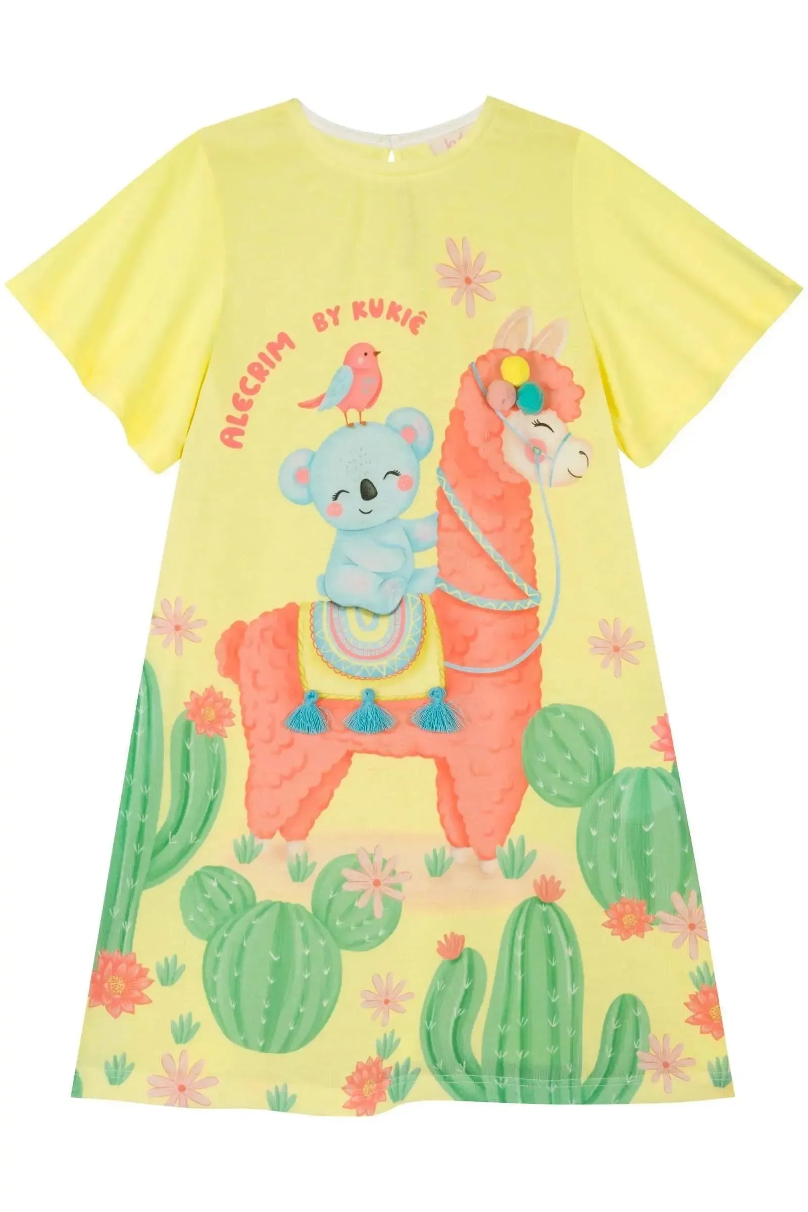 Vestido em Meia Malha 85021 Kukiê Bebê Menina
