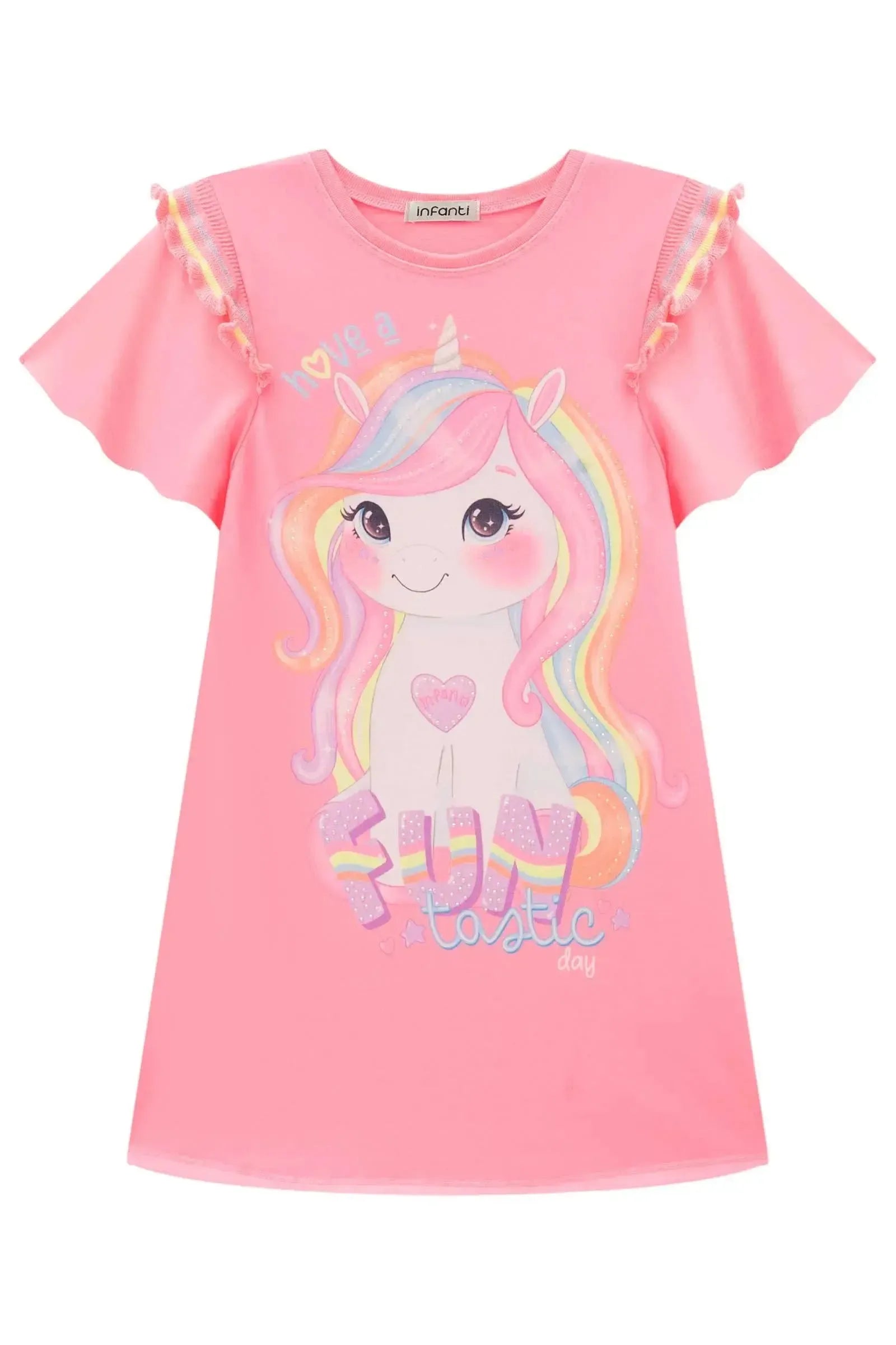 Vestido em Meia Malha 86602 Infanti Infantil Menina