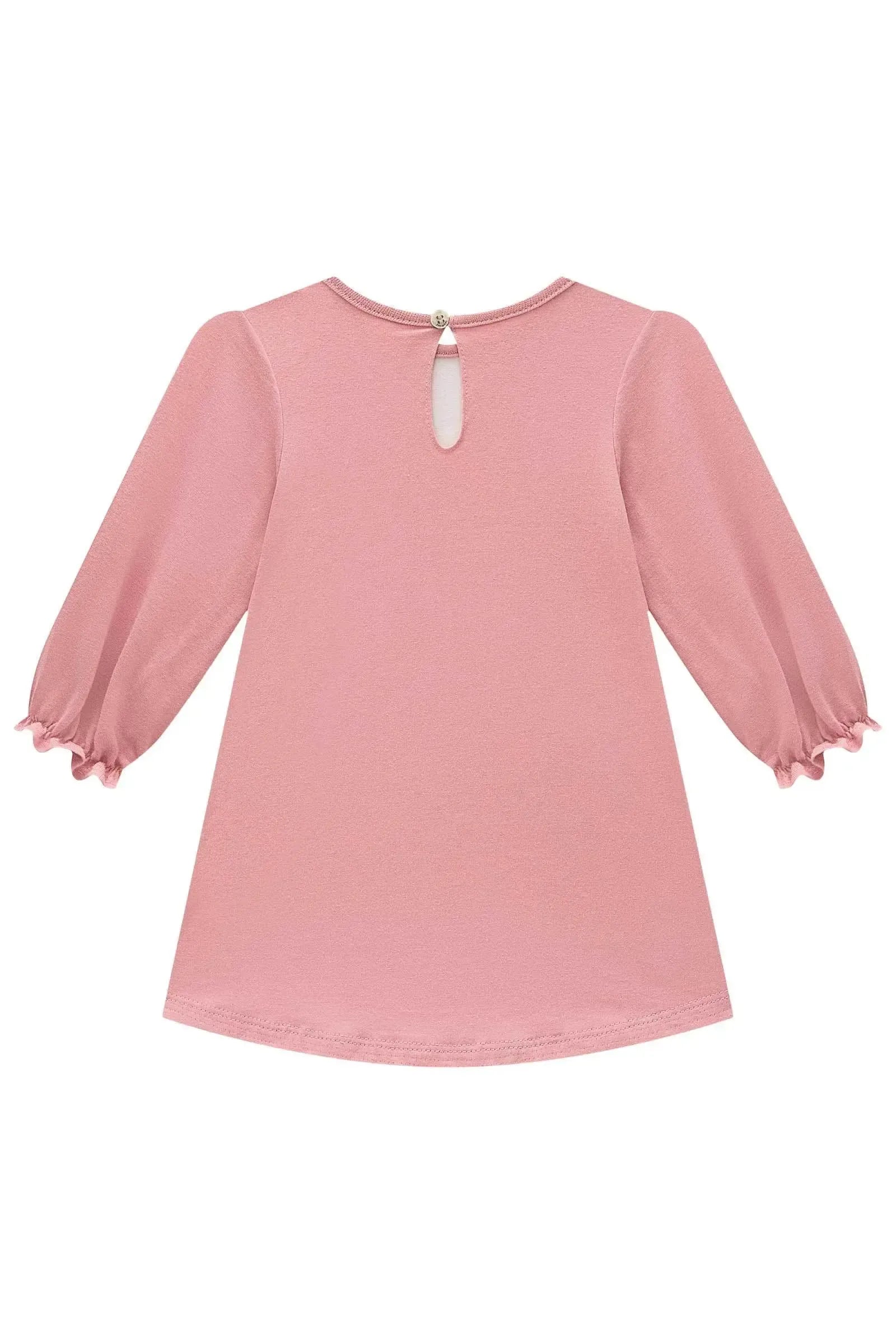 Vestido em Meia Malha 91793 Infanti Bebê Menina