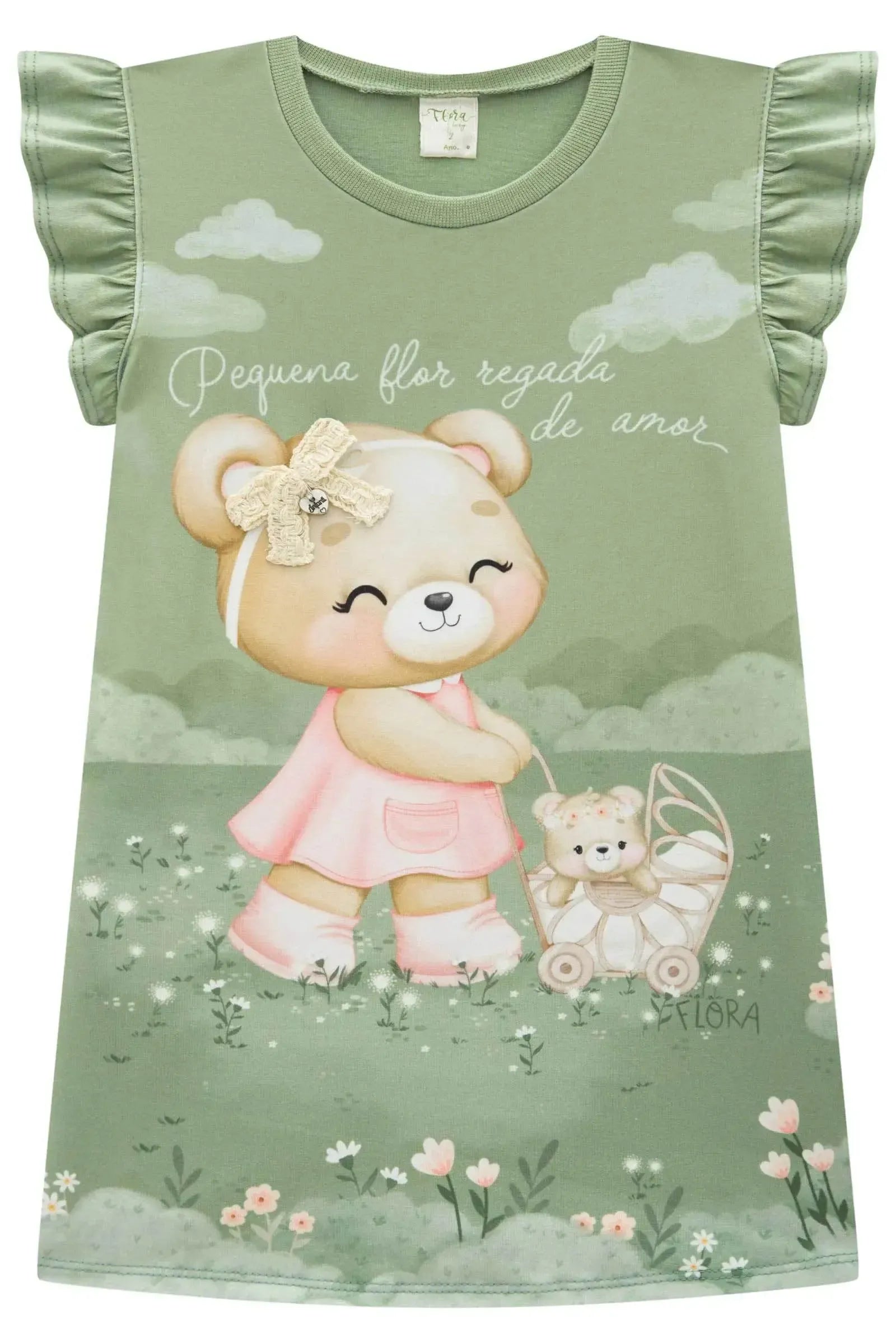 Vestido em Meia Malha 94492 Infanti Infantil Menina