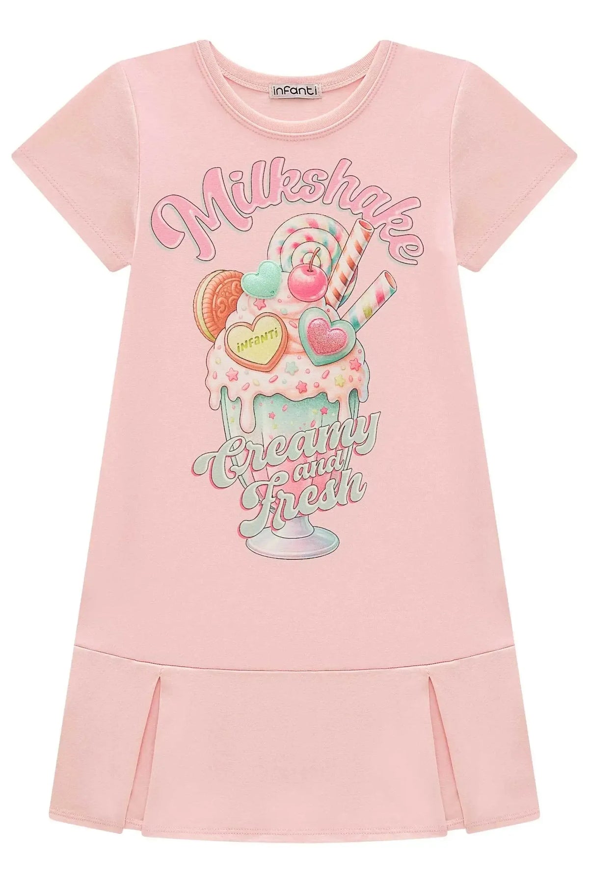 Vestido em Meia Malha 95318 Infanti Infantil Menina