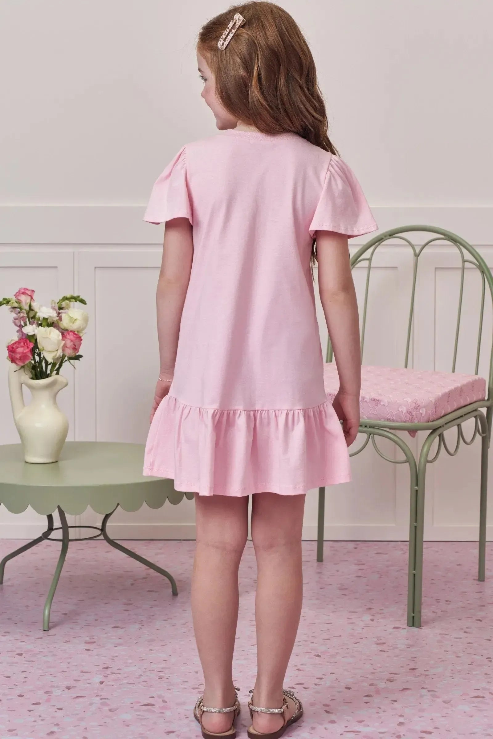 Vestido em Meia Malha 97961 Infanti Infantil Menina