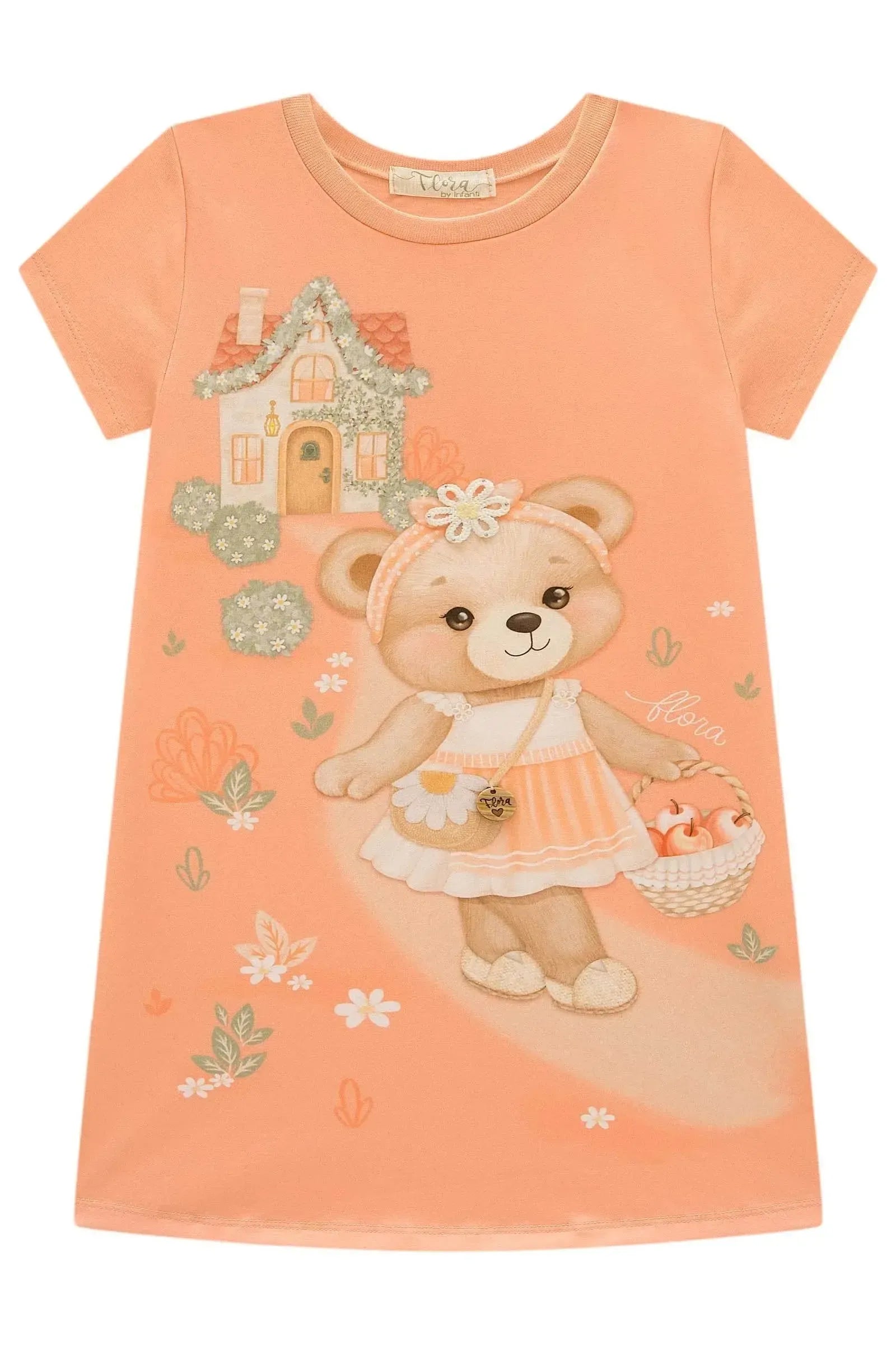Vestido em Meia Malha 98144 Infanti Infantil Menina