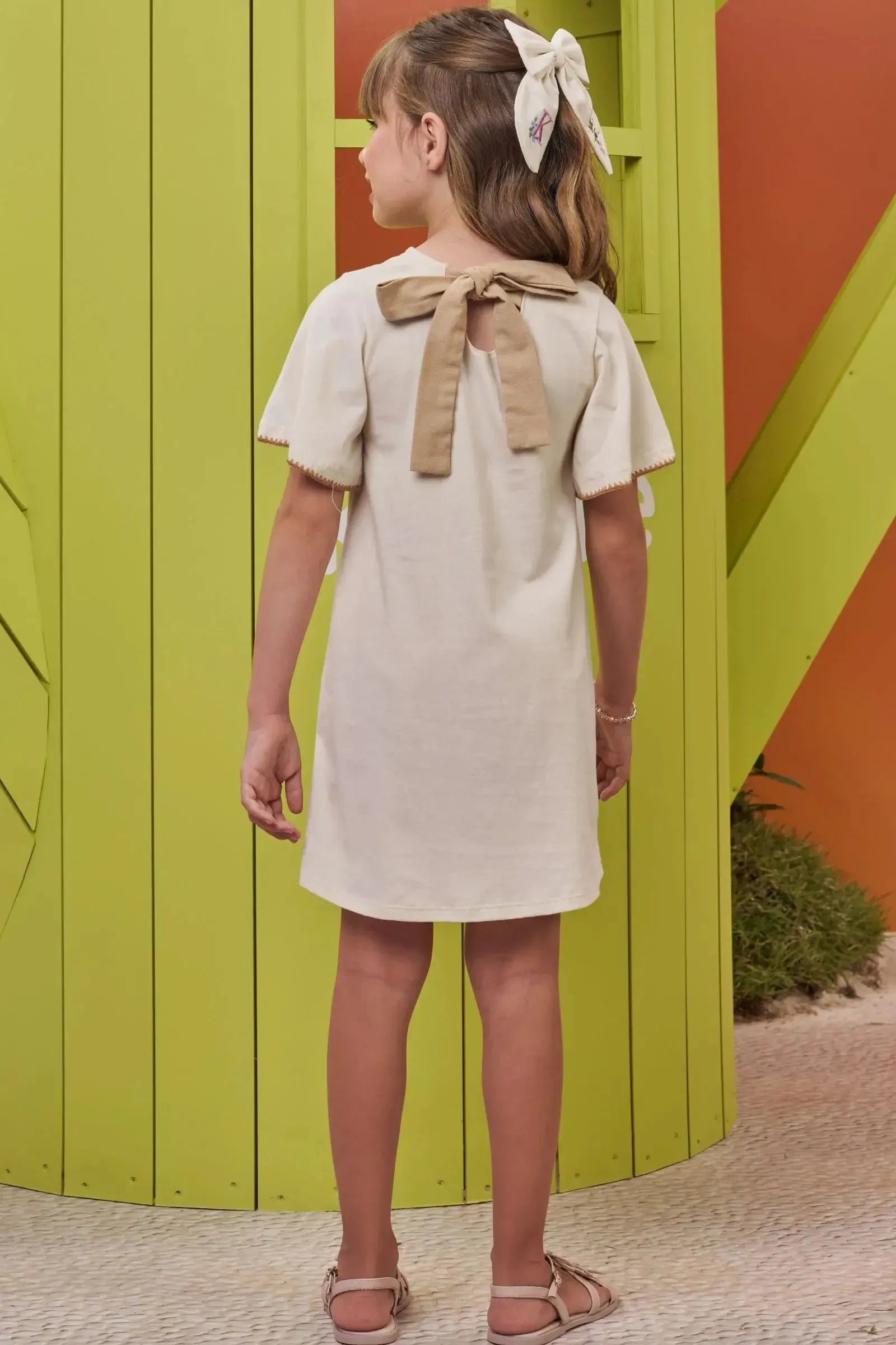 Vestido em Meia Malha 98533 Kukiê Infantil Menina