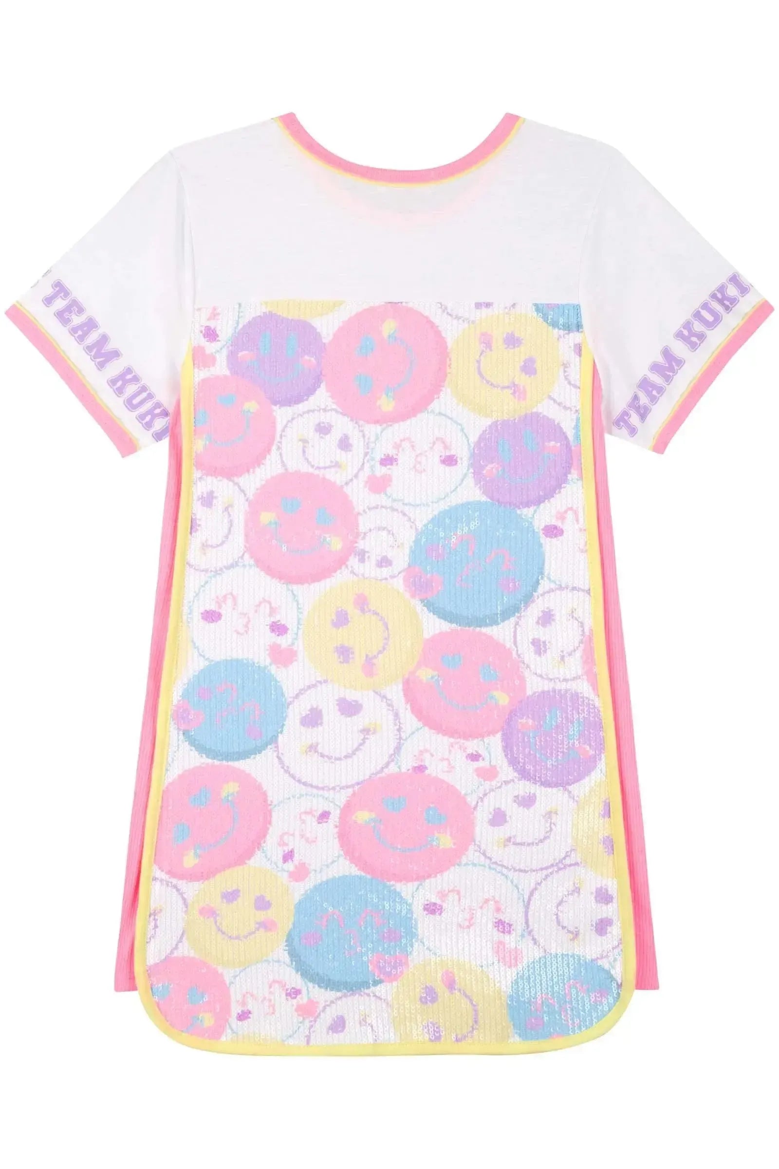 Vestido em Meia Malha e Paetê com Elastano 85793 Kukiê Infantil Menina