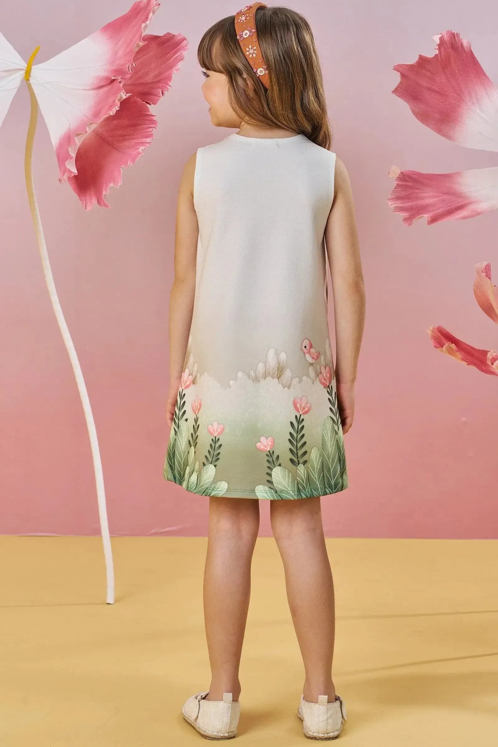 Vestido em Molecotton 82923 Infanti Infantil Menina