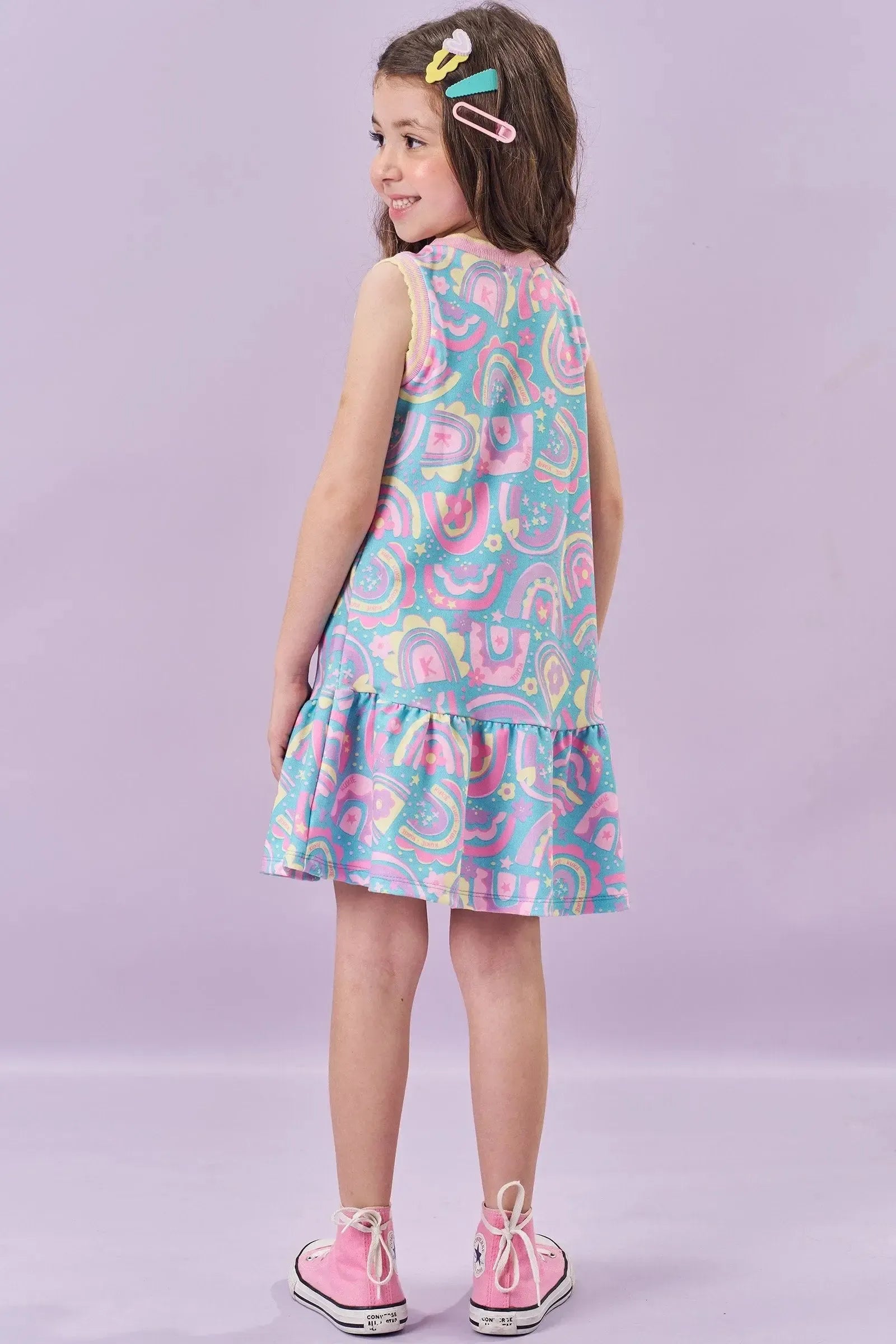 Vestido em Molecotton 83222 Kukiê Infantil Menina