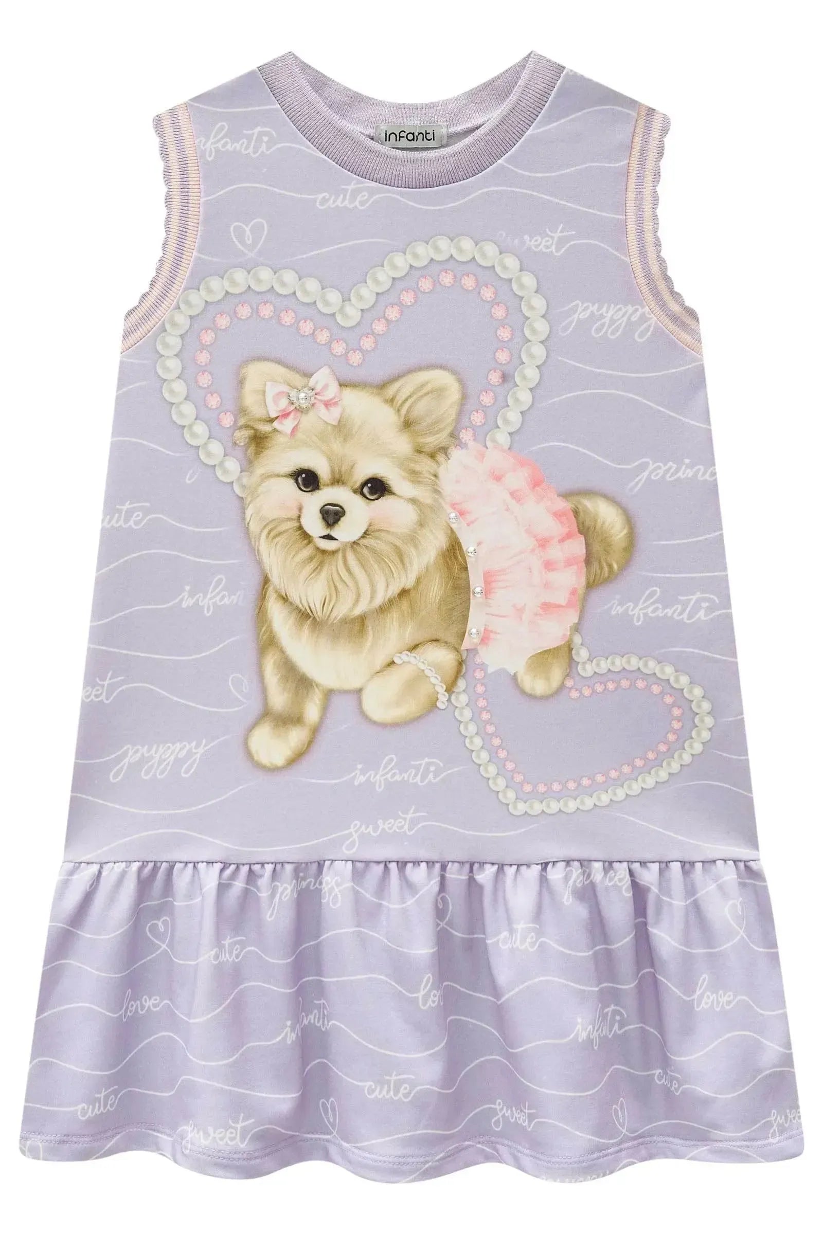 Vestido em Molecotton 83695 Infanti Infantil Menina