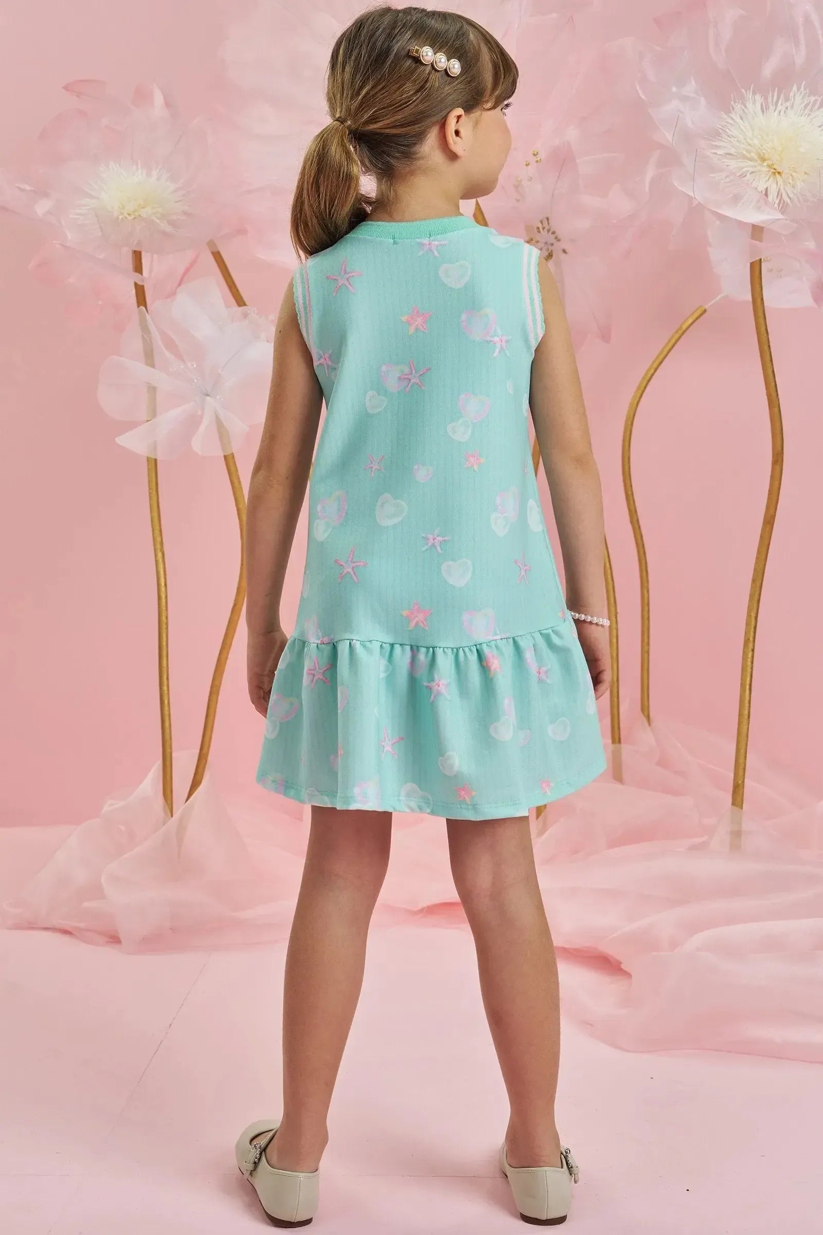 Vestido em Molecotton 83695 Infanti Infantil Menina