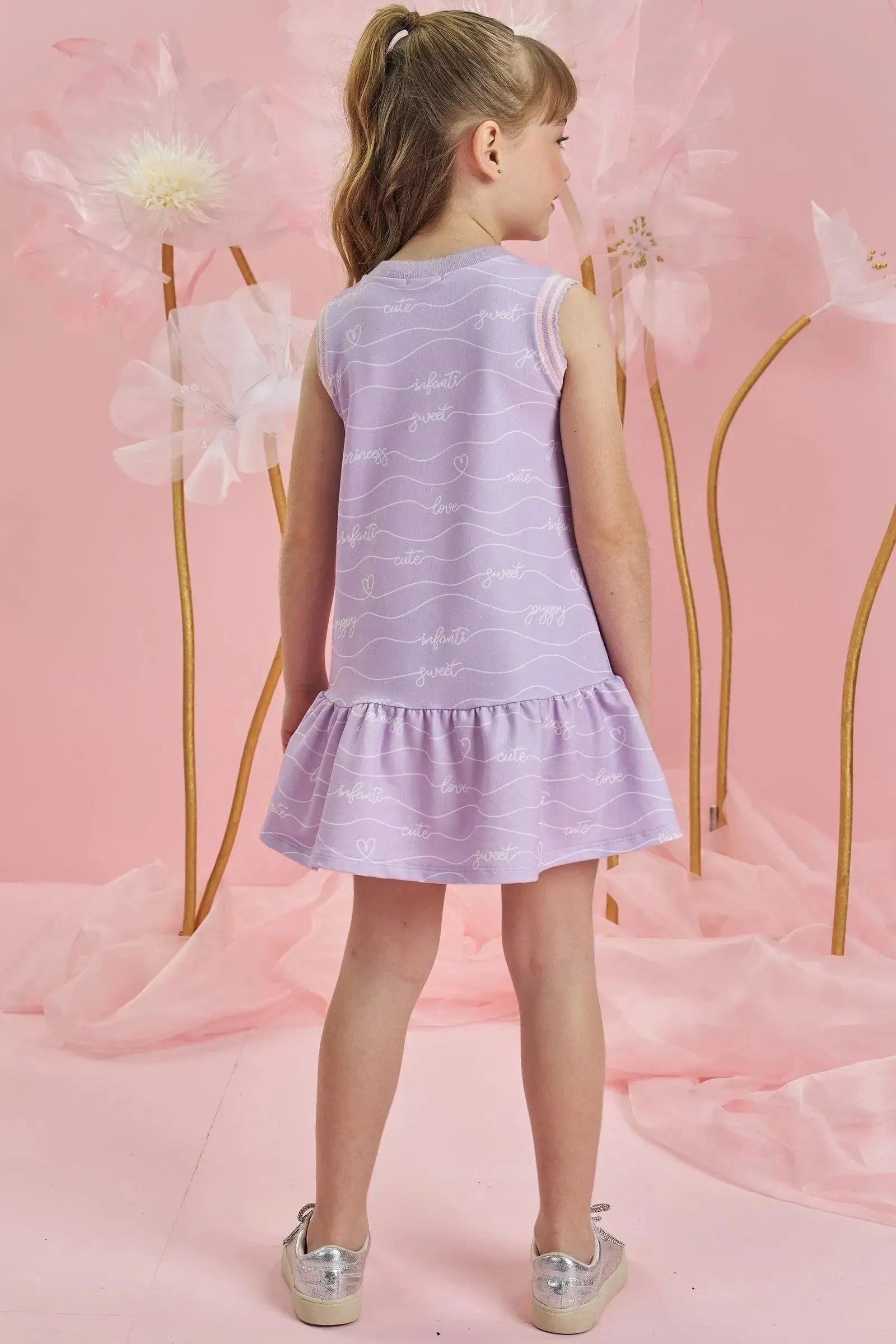 Vestido em Molecotton 83695 Infanti Infantil Menina