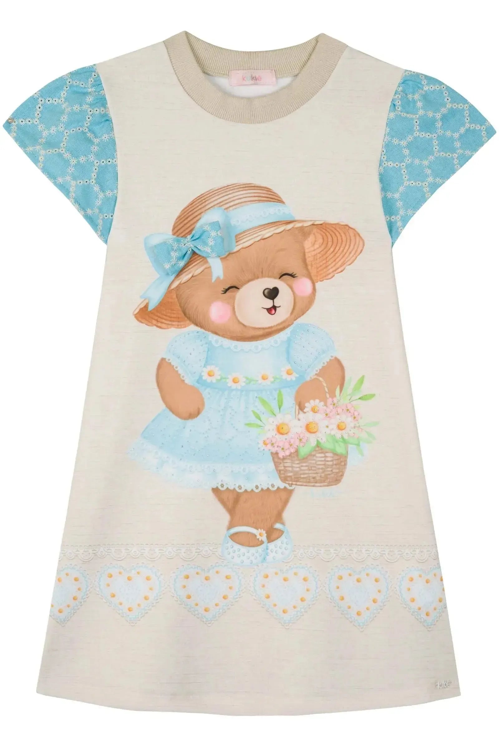 Vestido em Molecotton 84559 Kukiê Infantil Menina