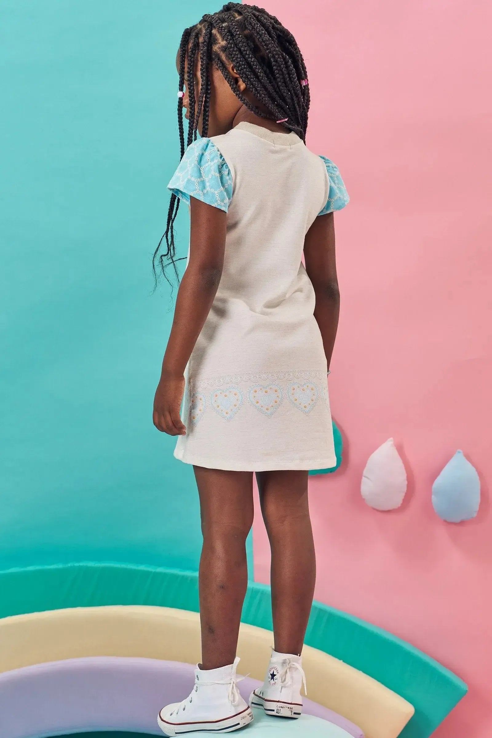 Vestido em Molecotton 84559 Kukiê Infantil Menina
