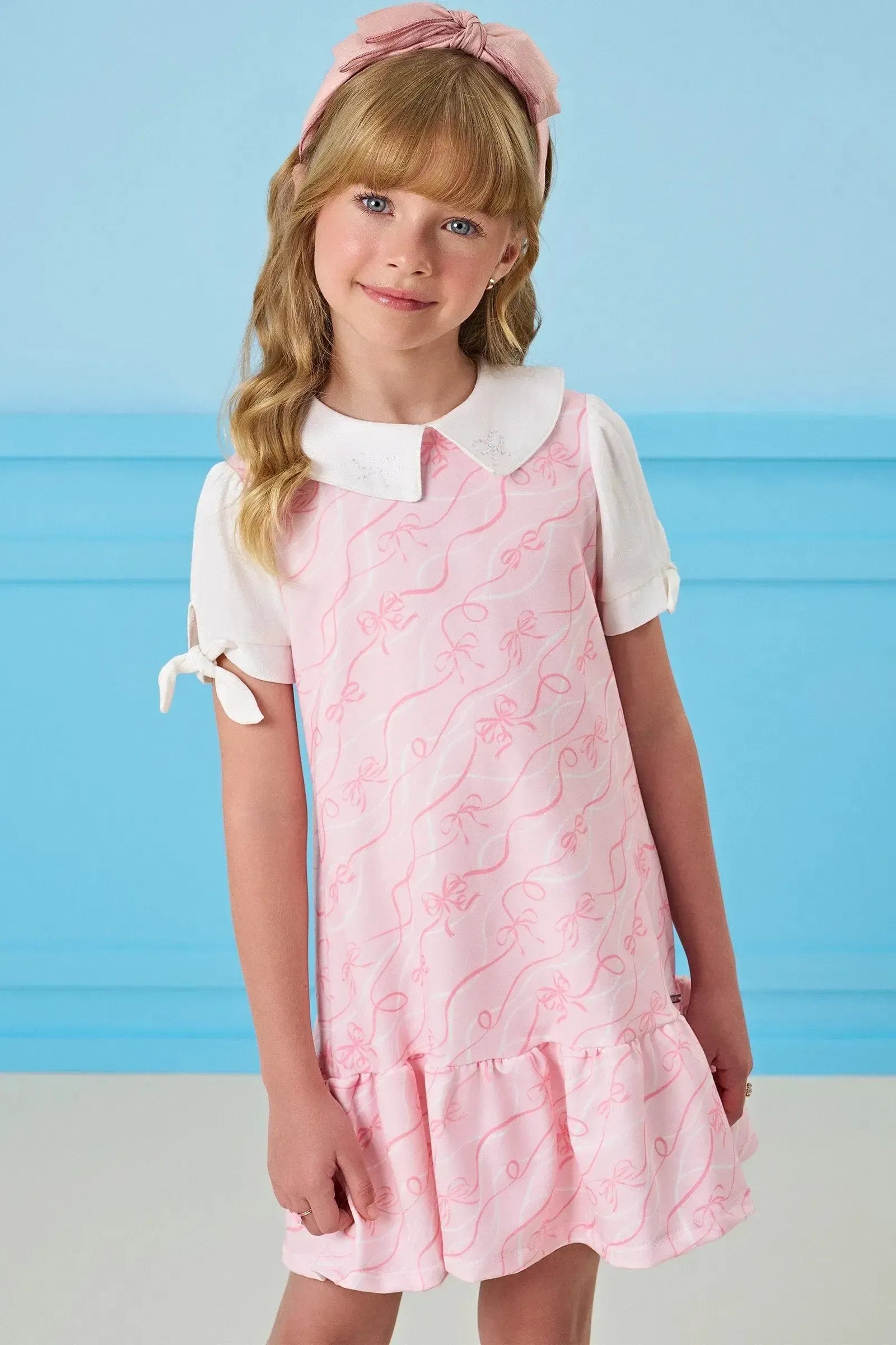 Vestido em Molecotton 85277 Infanti Infantil Menina