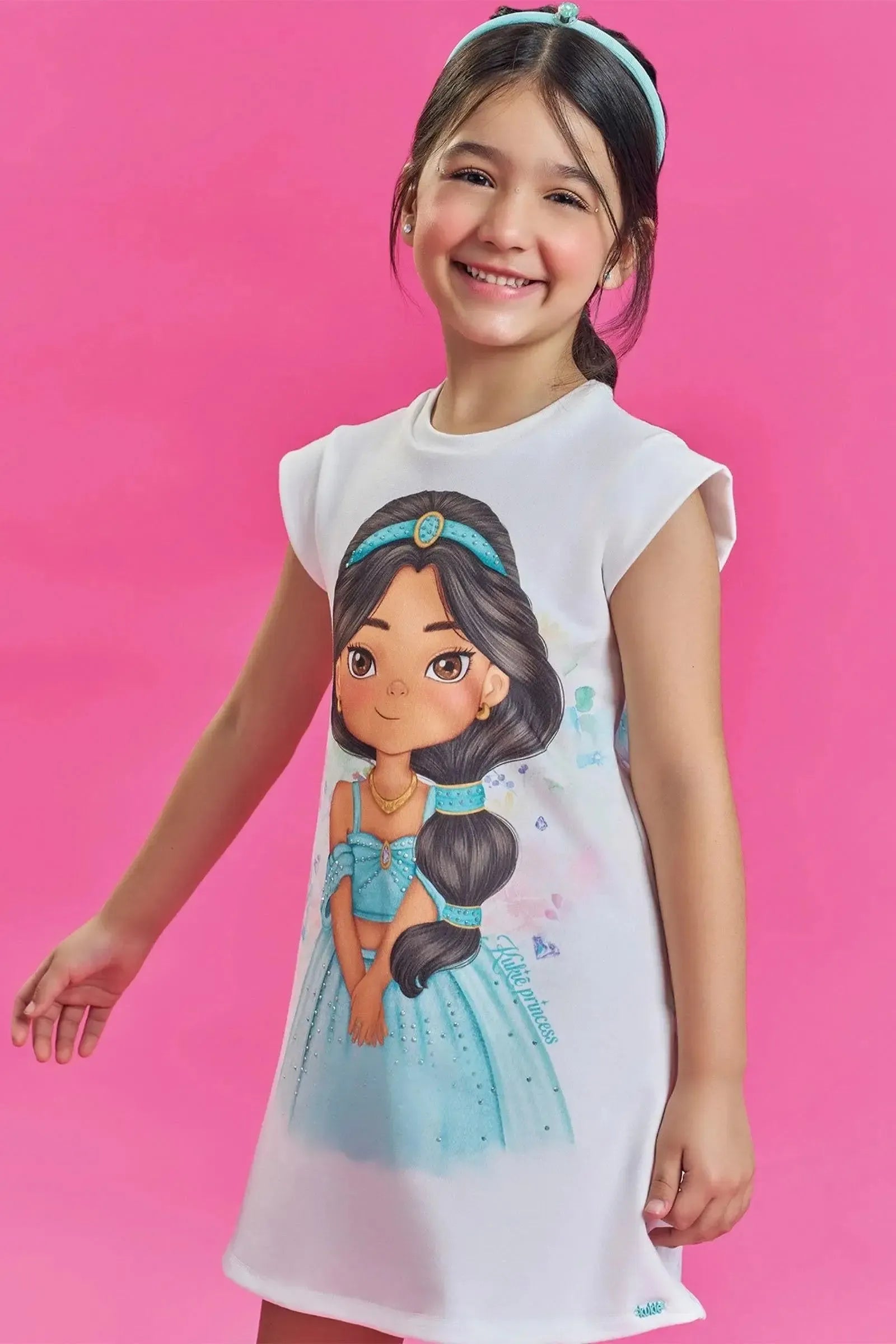 Vestido em Molecotton 86062 Kukiê Infantil Menina