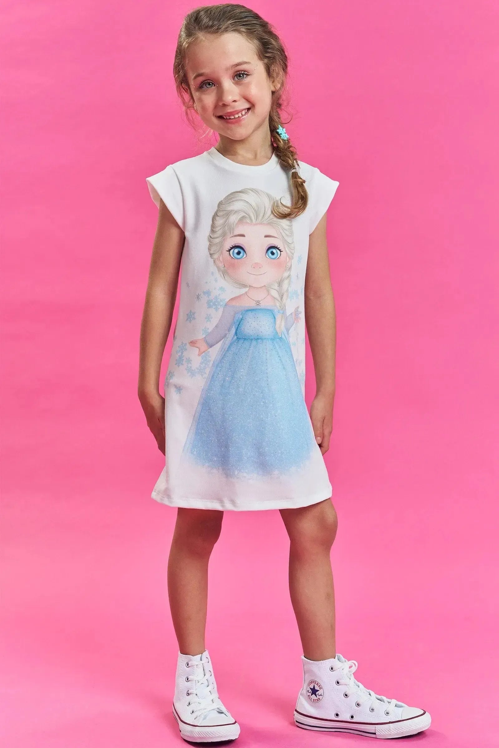 Vestido em Molecotton 86063 Kukiê Infantil Menina