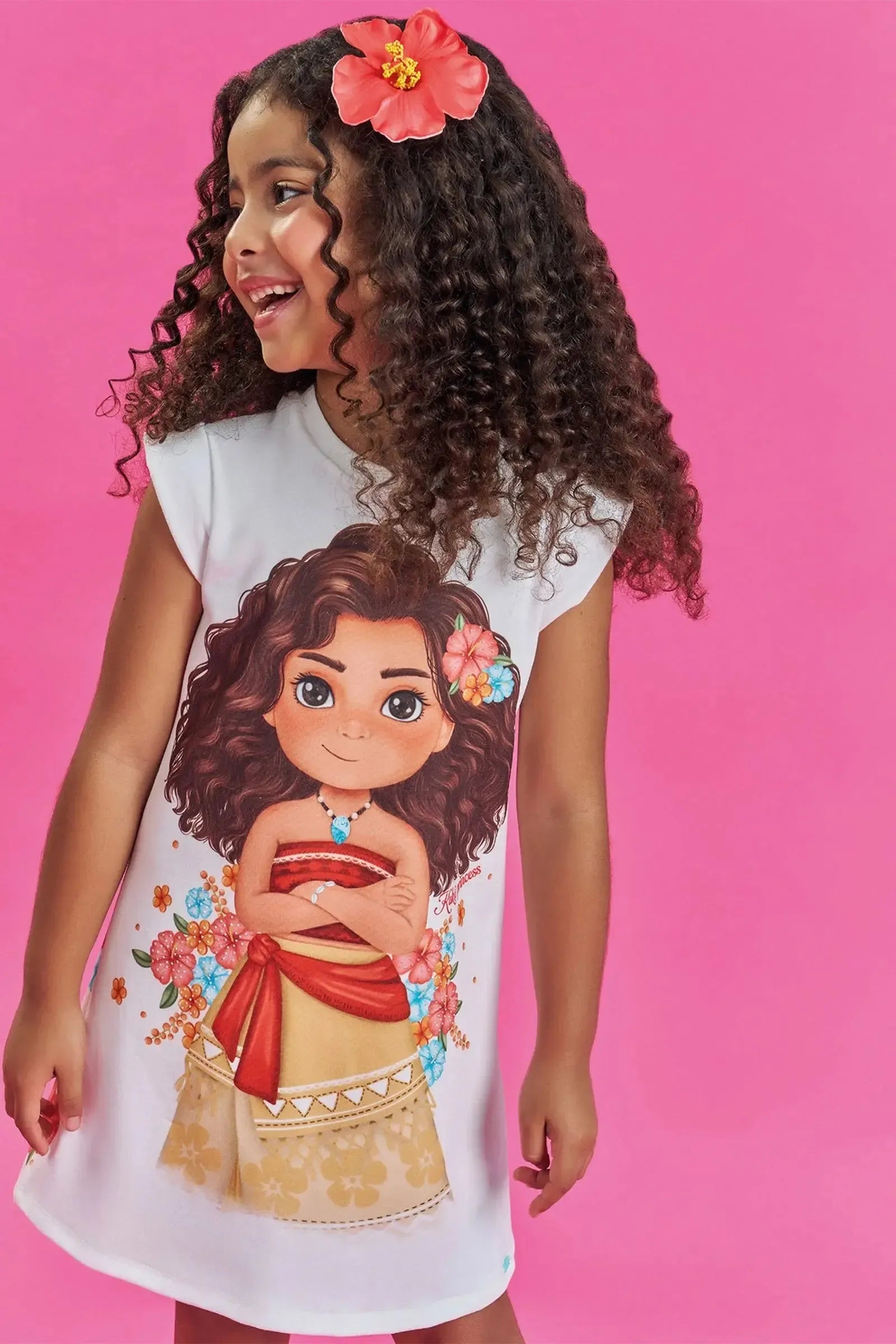 Vestido em Molecotton 86065 Kukiê Infantil Menina