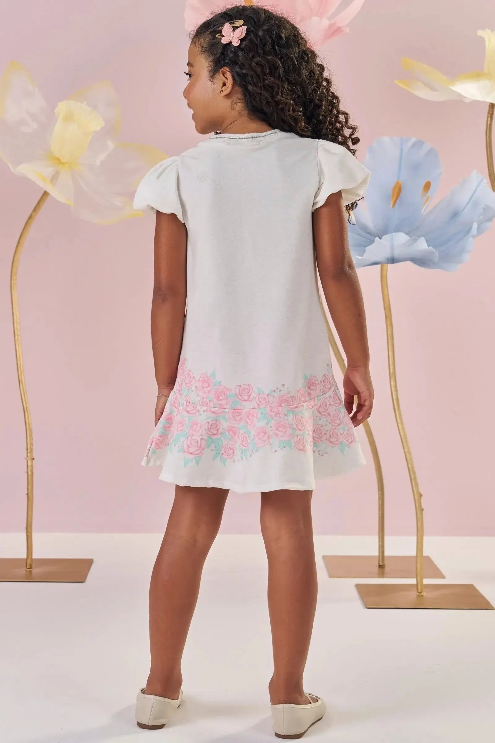 Vestido em Molecotton 86995 Kukiê Infantil Menina