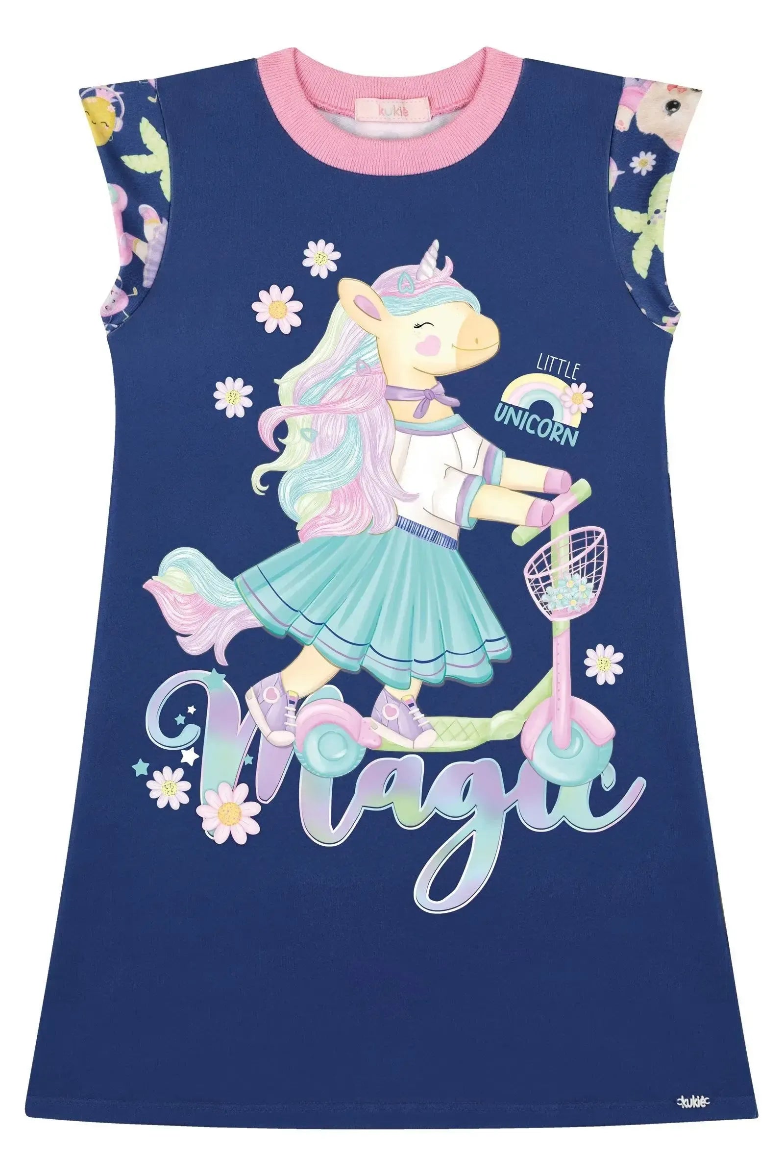 Vestido em Molecotton 87901 Kukiê Infantil Menina