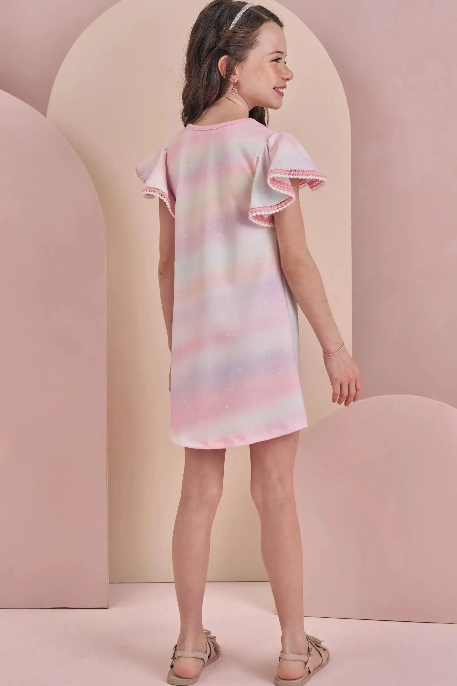 Vestido em Molecotton 88127 Infanti Infantil Menina