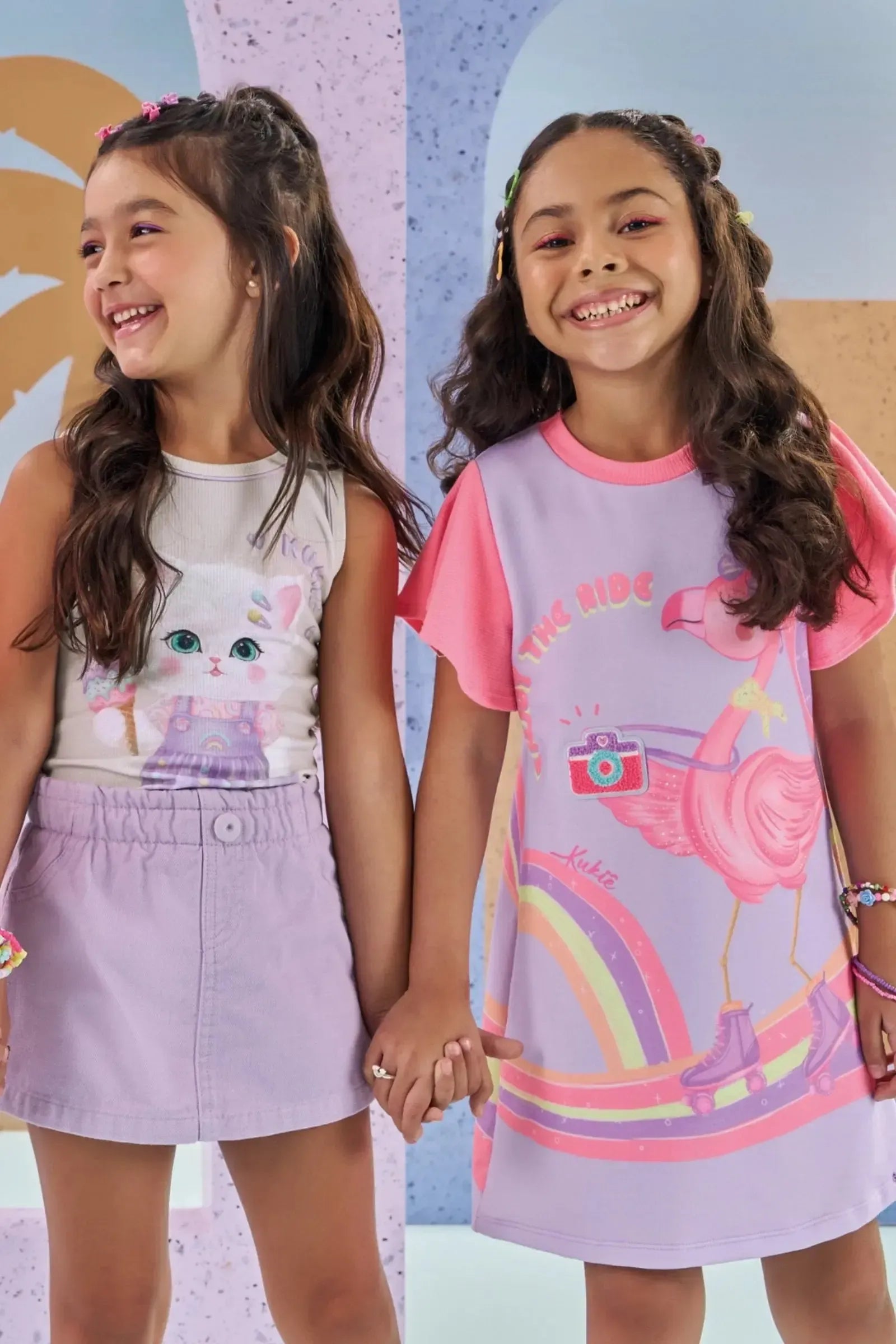 Vestido em Molecotton 88650 Kukiê Infantil Menina