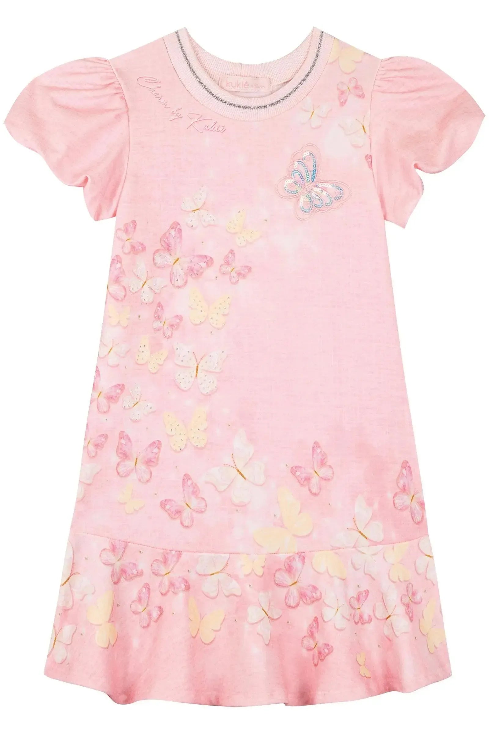 Vestido em Molecotton 88827 Kukiê Infantil Menina
