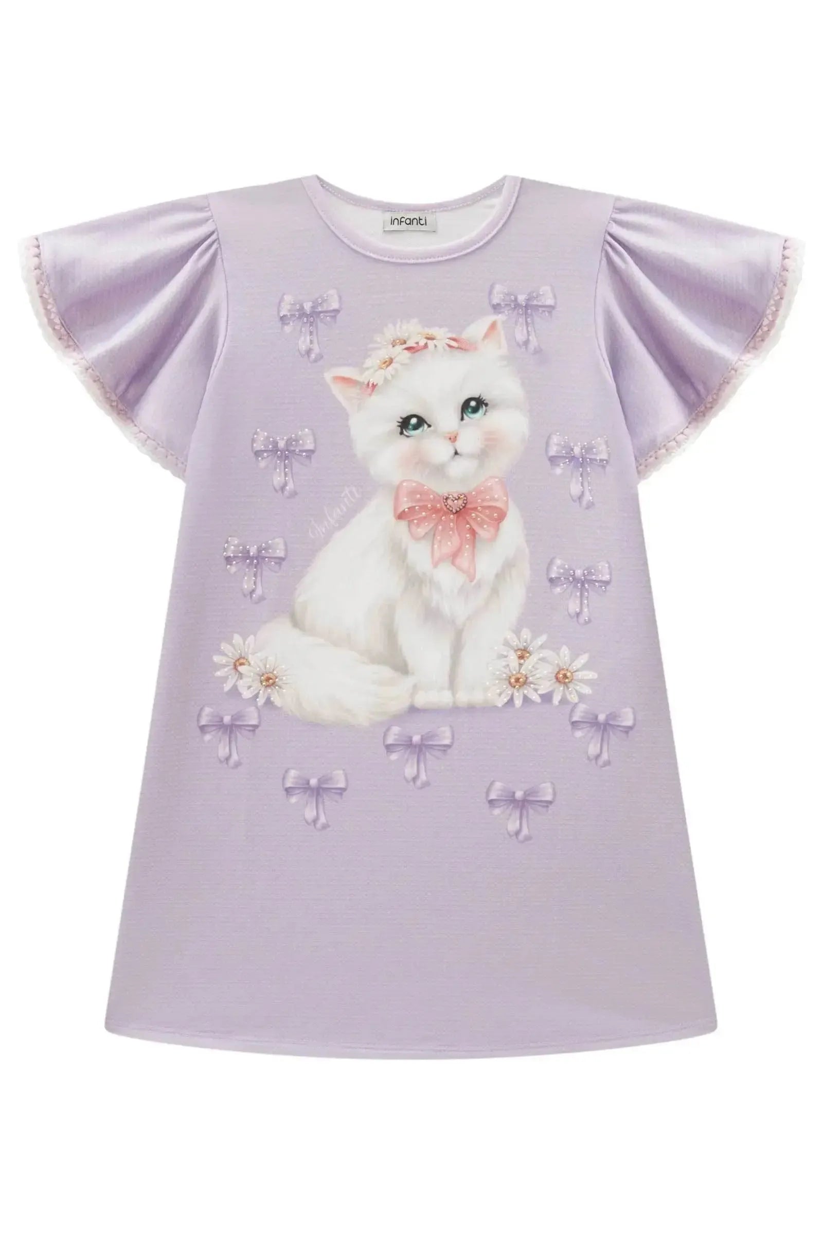 Vestido em Molecotton 88853 Infanti Infantil Menina